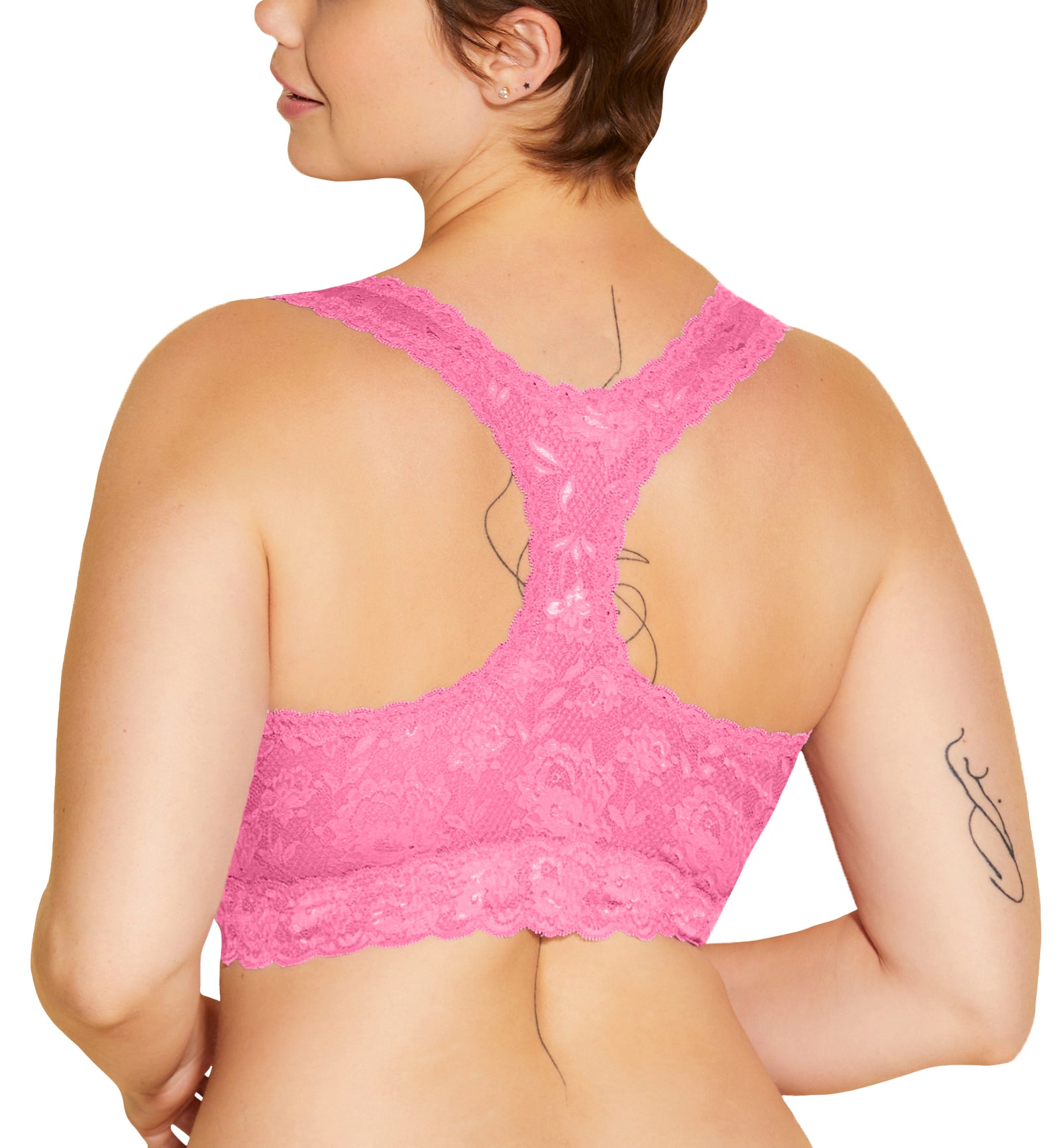Cosabella NSN SUPER CURVY Racie Racerback Bralette (NEVER1365),XS,Rani Pink - Rani Pink,XS