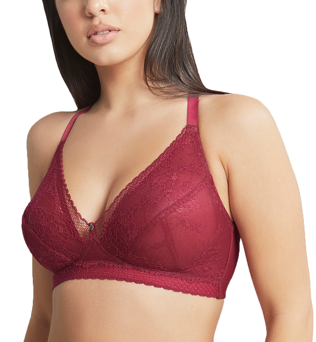 Cleo by Panache Alexis High Apex Non-Wired Bralette (10476),28F,Berry - Berry,28F