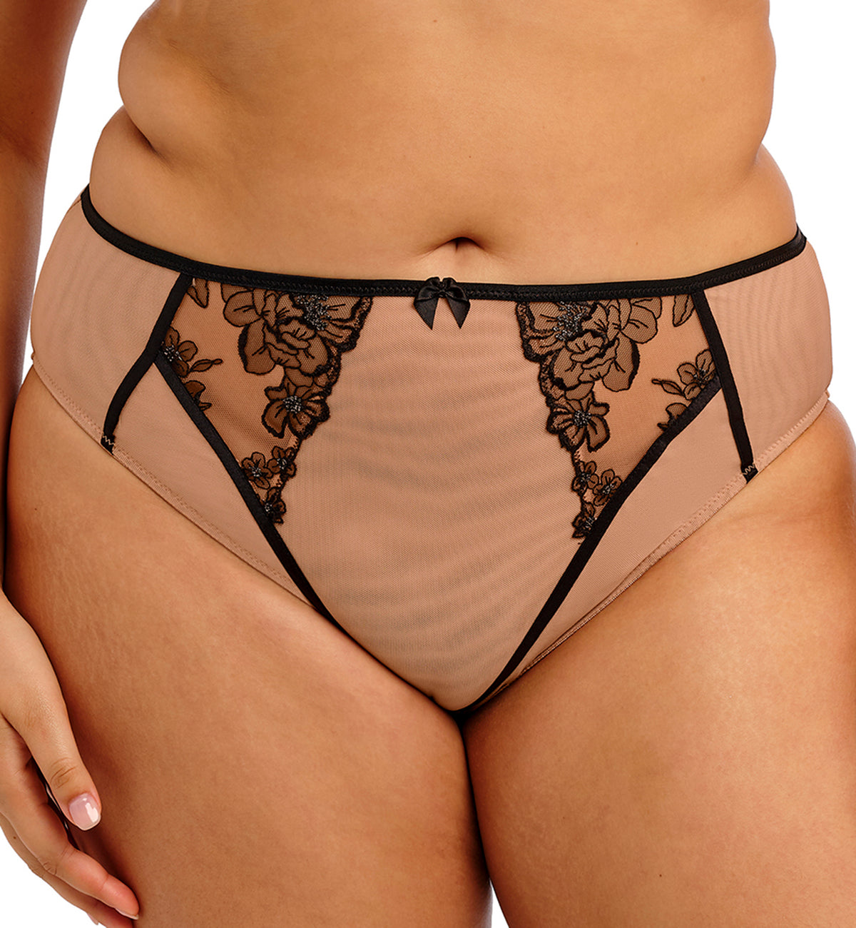 Elomi Teagan Matching High Leg Brief (302653),Small,Cafe Au Lait - Cafe Au Lait,Small