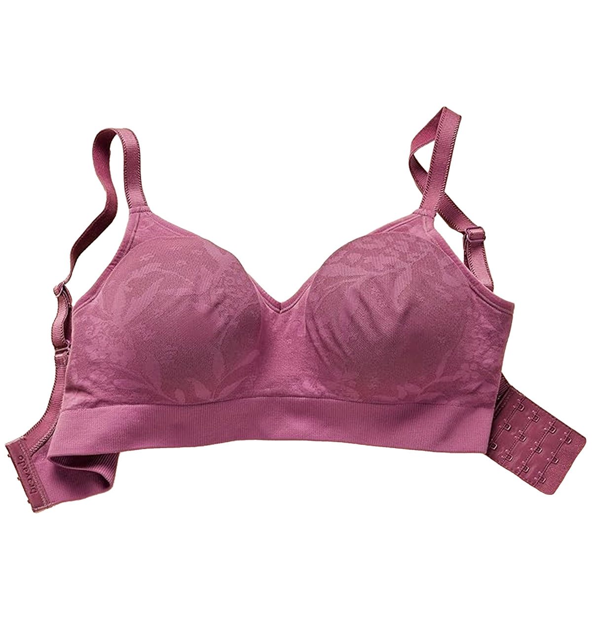 BRAVADO! DESIGNS Everyday Sculpt FULL CUP Wire-Free Bra (11045FC),Large FC,Berry Jacquard - Berry Jacquard,Large-Full Cup