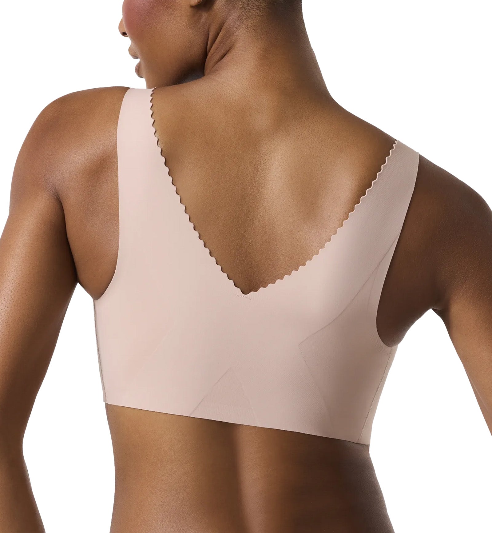 Evelyn & Bobbie EVELYN Deep V-Neck Bralette (1834),Small,Petal Drift - Petal Drift,Small