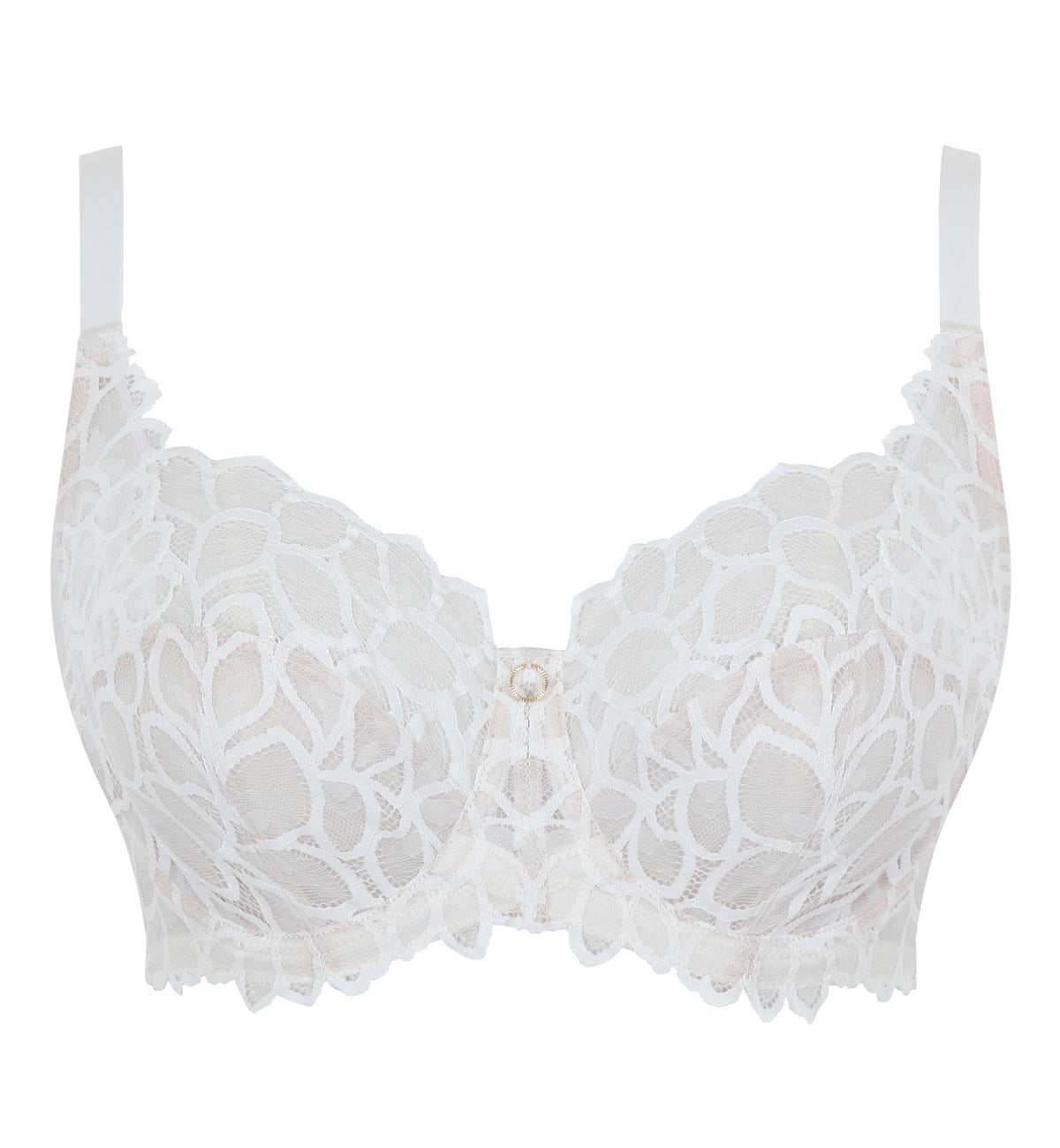 Panache Allure Stretch Lace Full Cup Underwire Bra (10765),30D,Ivory - Ivory,30D