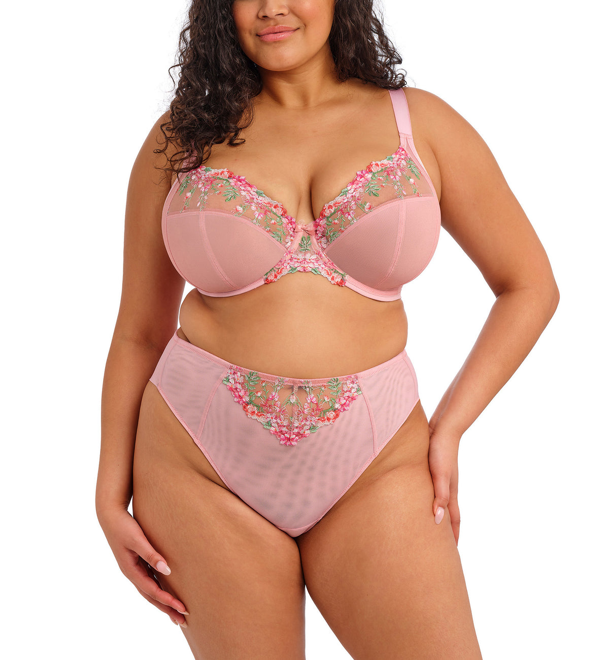 Elomi Aerith Brazilian Brief (303655),Small,Rose - Rose,Small