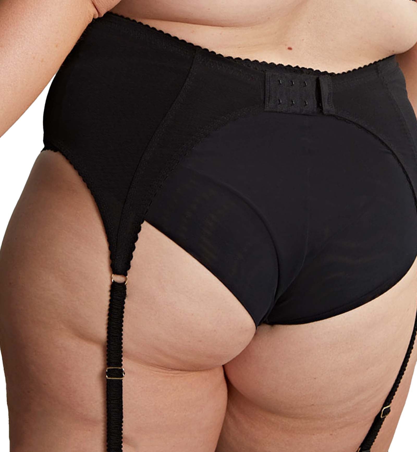 Sculptresse by Panache Liberty Waspie Suspender (10847),Medium,Black - Black,Medium