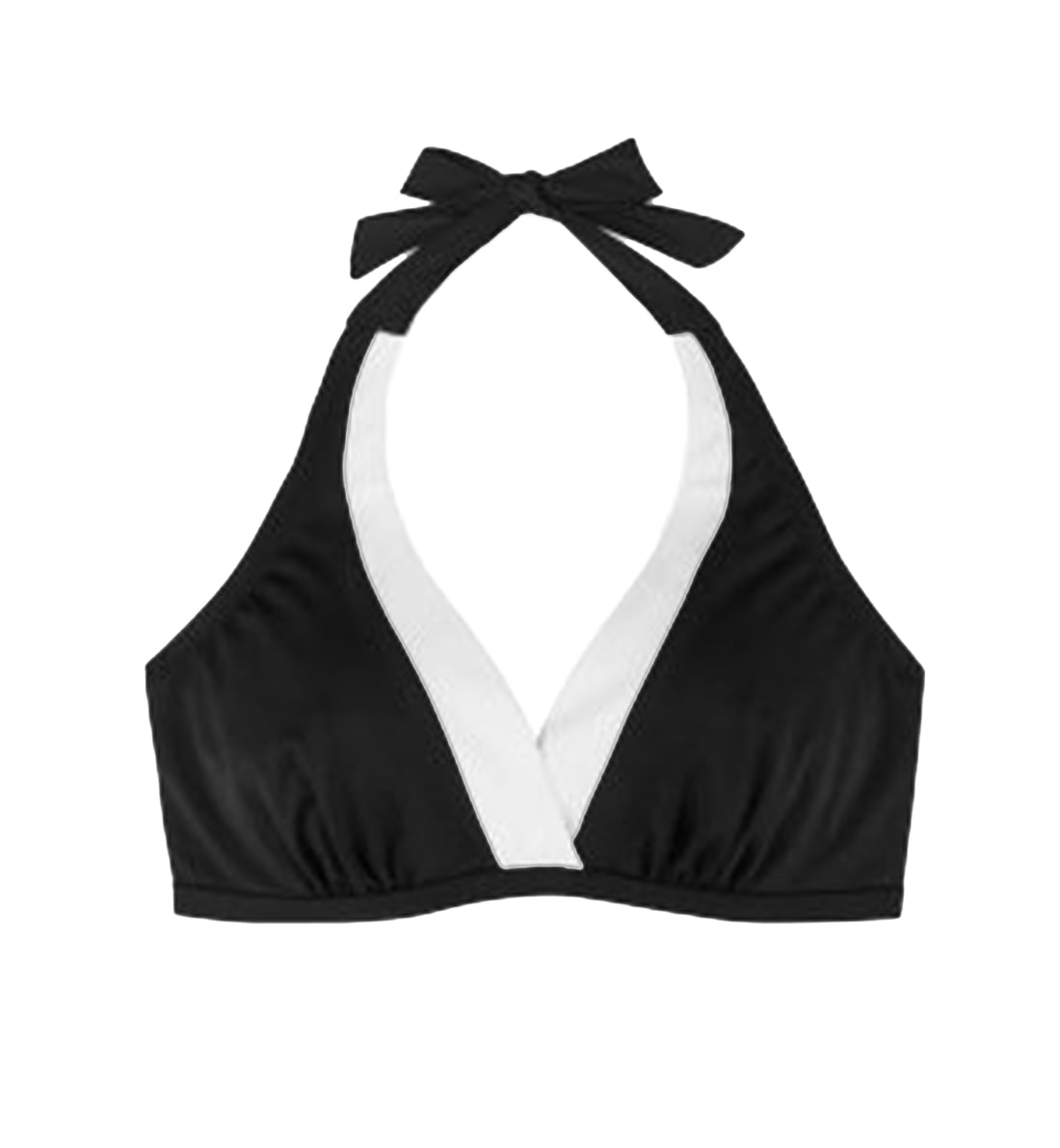 DORINA Curves Casablanca Non Padded Underwire Halterneck Bikini Top (D01574M),32D,Black - Black,32D