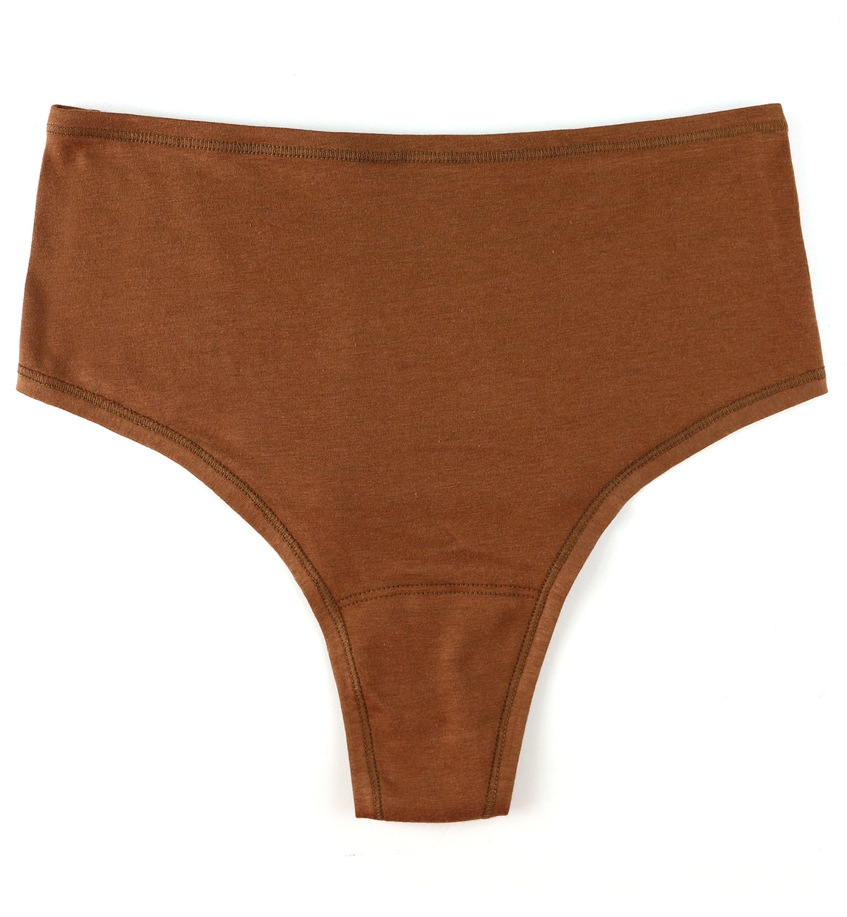 Hanky Panky Play Cotton Hi-Rise Thong (721924),XS/S,Macchiato - Macchiato,XS/S