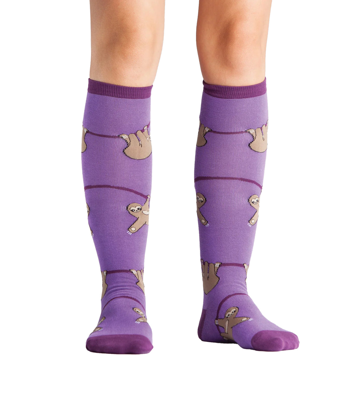 SOCK it to me Unisex Knee High Socks (f0171),Sloth - Sloth,One Size