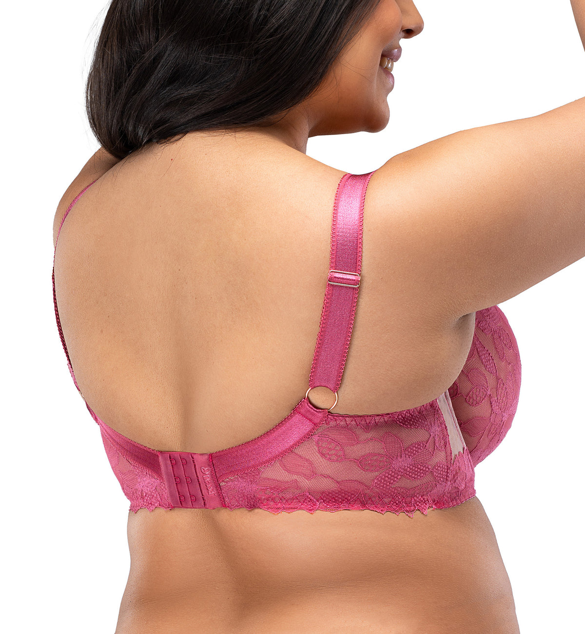 Nessa Lauren Underwire Soft Bra (N550),30J,Raspberry - Raspberry,30J