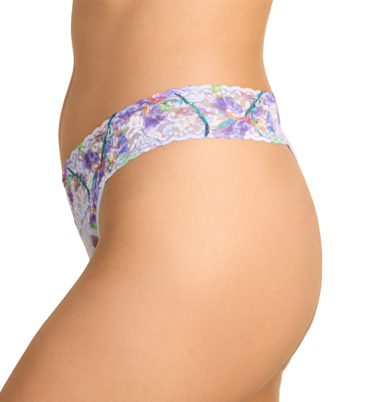 Hanky Panky Signature Lace Printed Original Rise Thong (PR4811P),Pleinair - Pleinair,One Size