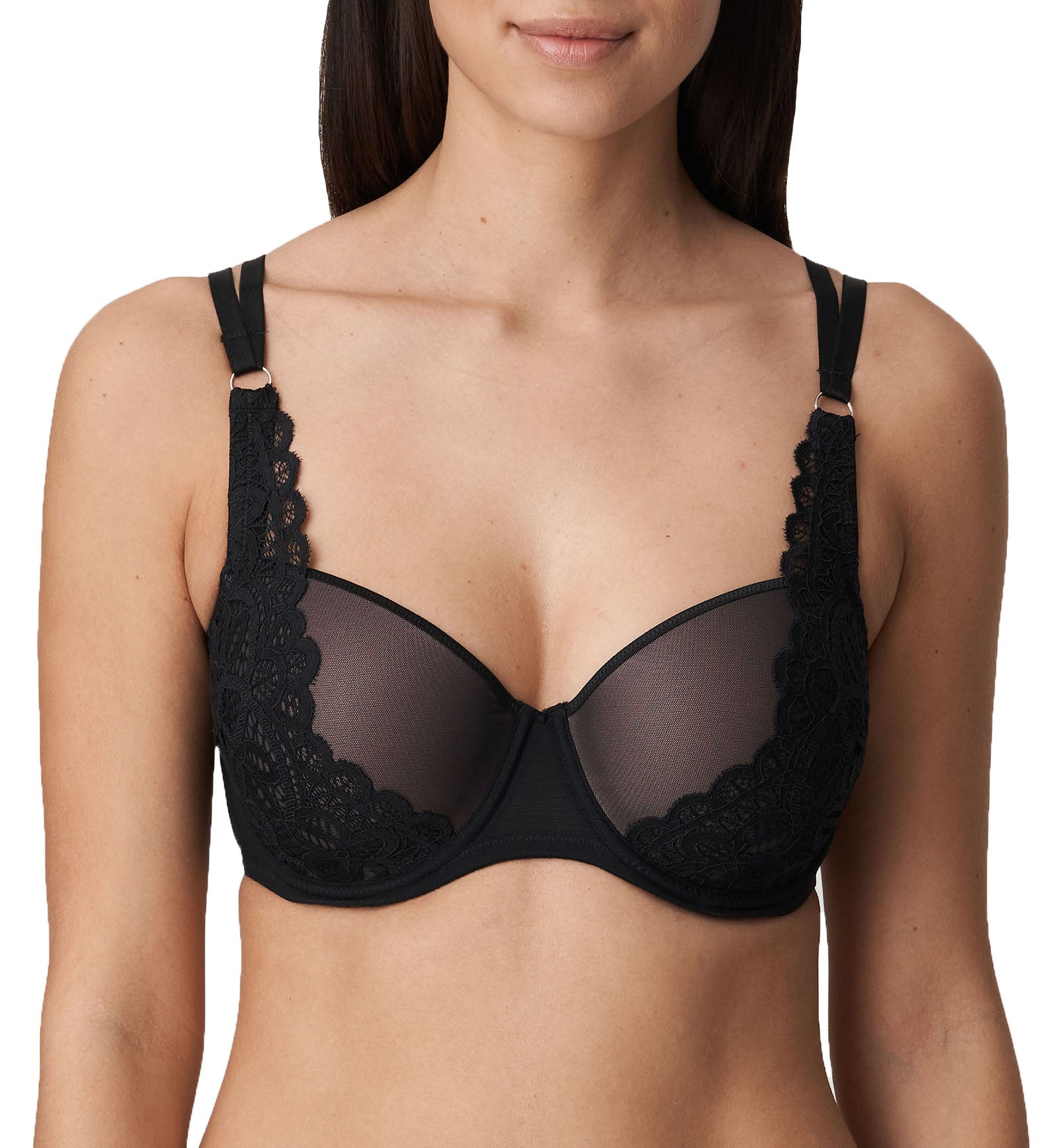 PrimaDonna Twist First Night Padded Balcony Underwire Bra (0241882),32D,Black - Black,32D