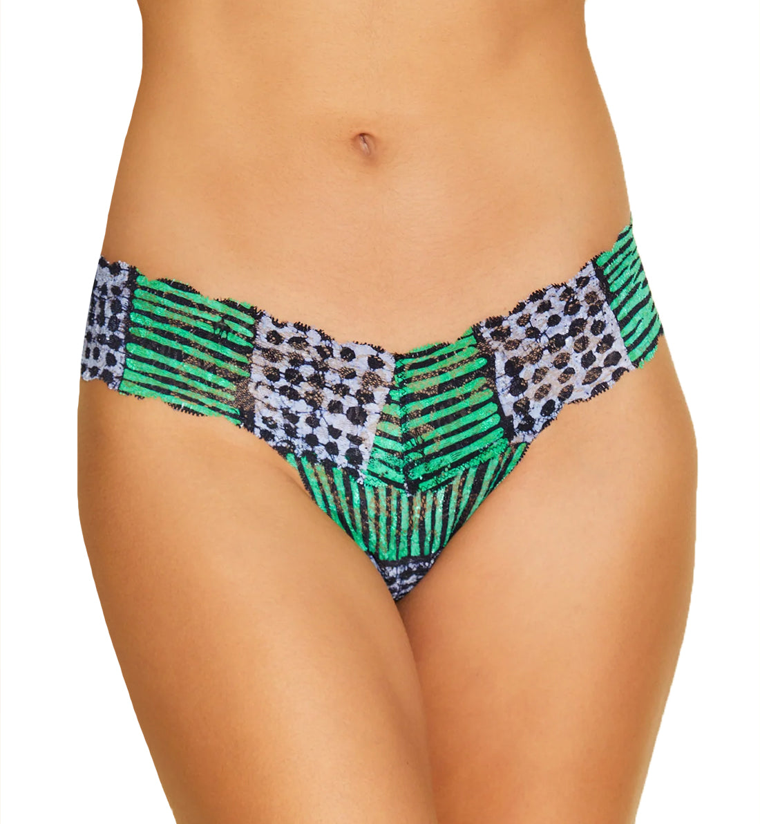 Cosabella Never Say Never Printed Cutie Thong (NEVEP0321),Aggie - Aggie,One Size