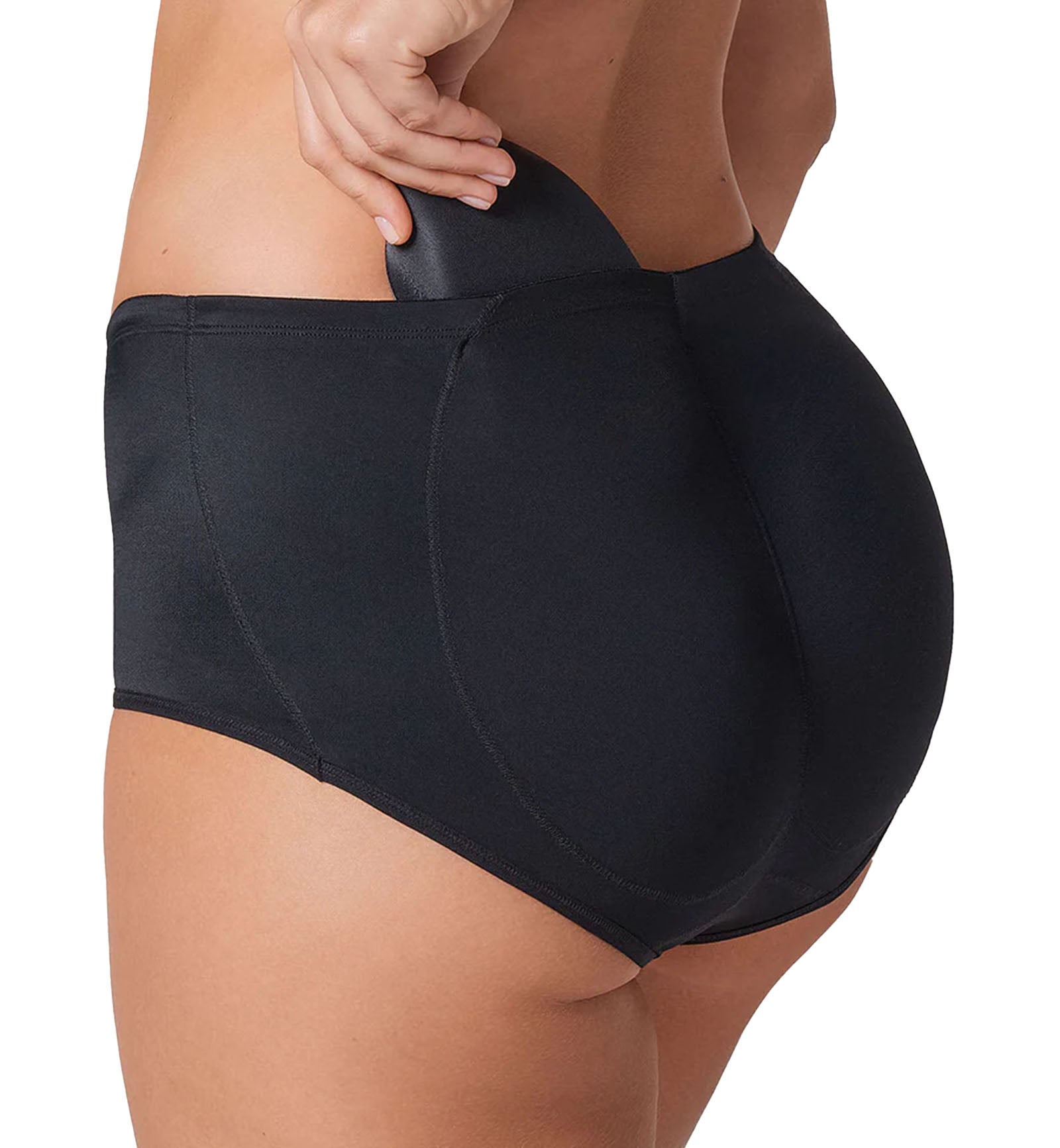 Leonisa Magic Instant Butt Lift Padded Panty (012688),Small,Black - Black,Small