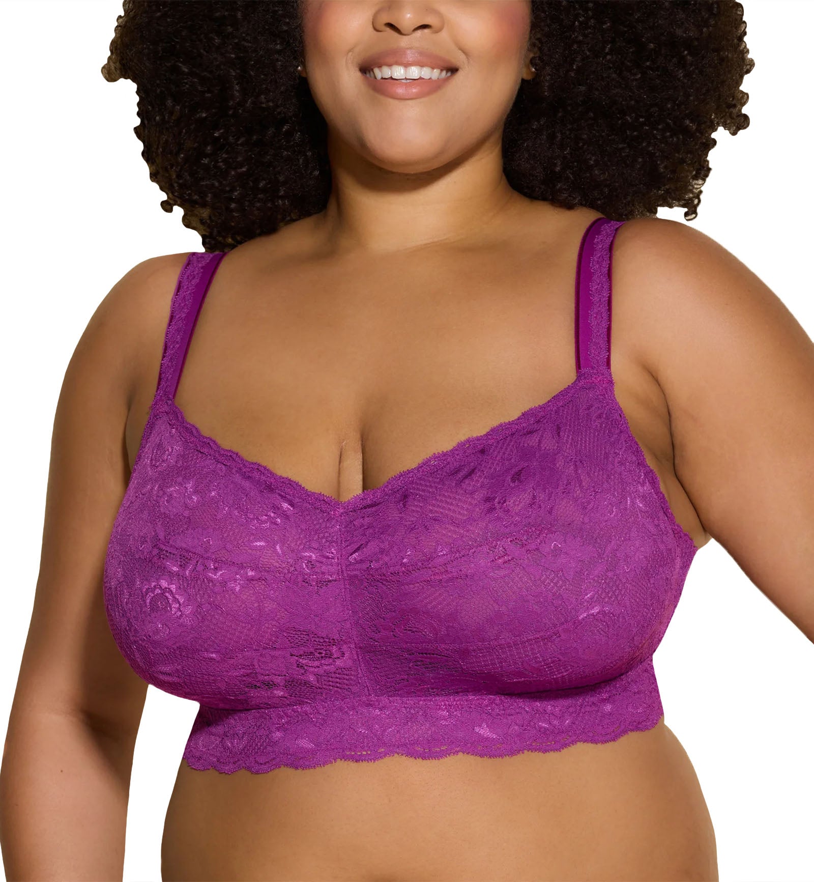 Cosabella NSN ULTRA CURVY Sweetie Bralette (NEVER1321),XS,Swiss Beet - Swiss Beet,XS