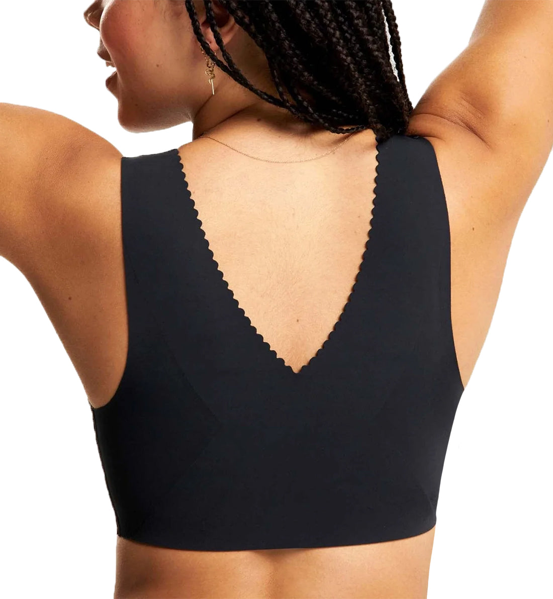 Evelyn & Bobbie EVELYN Deep V-Neck Bralette (1834),Small,Leopard - Leopard,Small