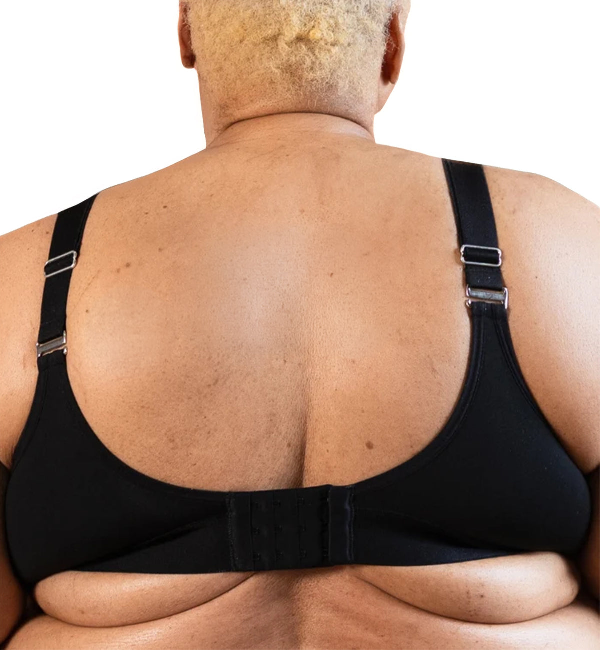 Springrose Goddess Lift Wireless Front Closure Mobility Bra (GODDESS),32-34 DD-F,Black - Black,32-34 DD-F
