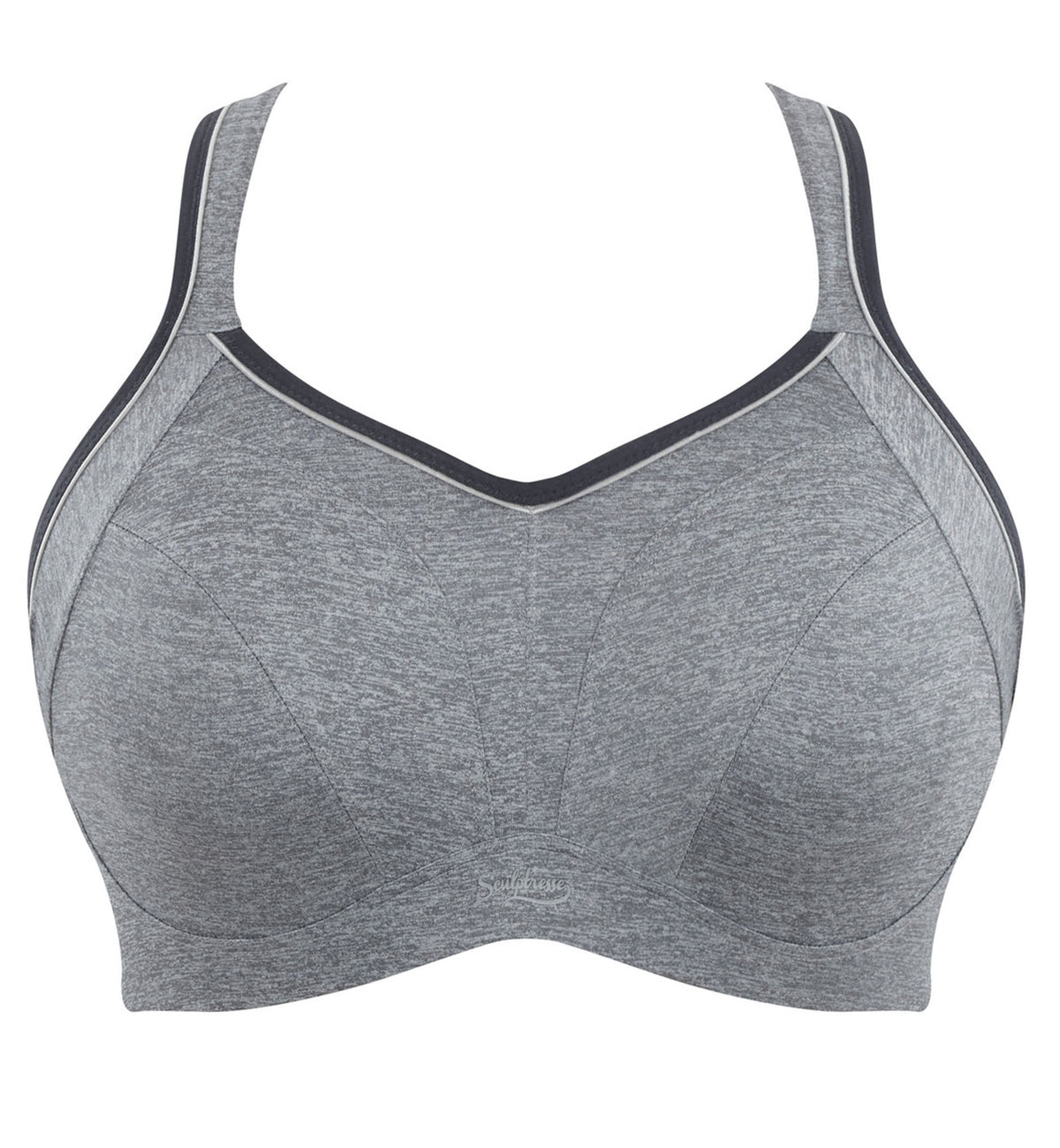 Sculptresse by Panache Activate Non-padded Underwire Sports Bra (9441),34E,Charcoal Marl - Charcoal Marl,34E