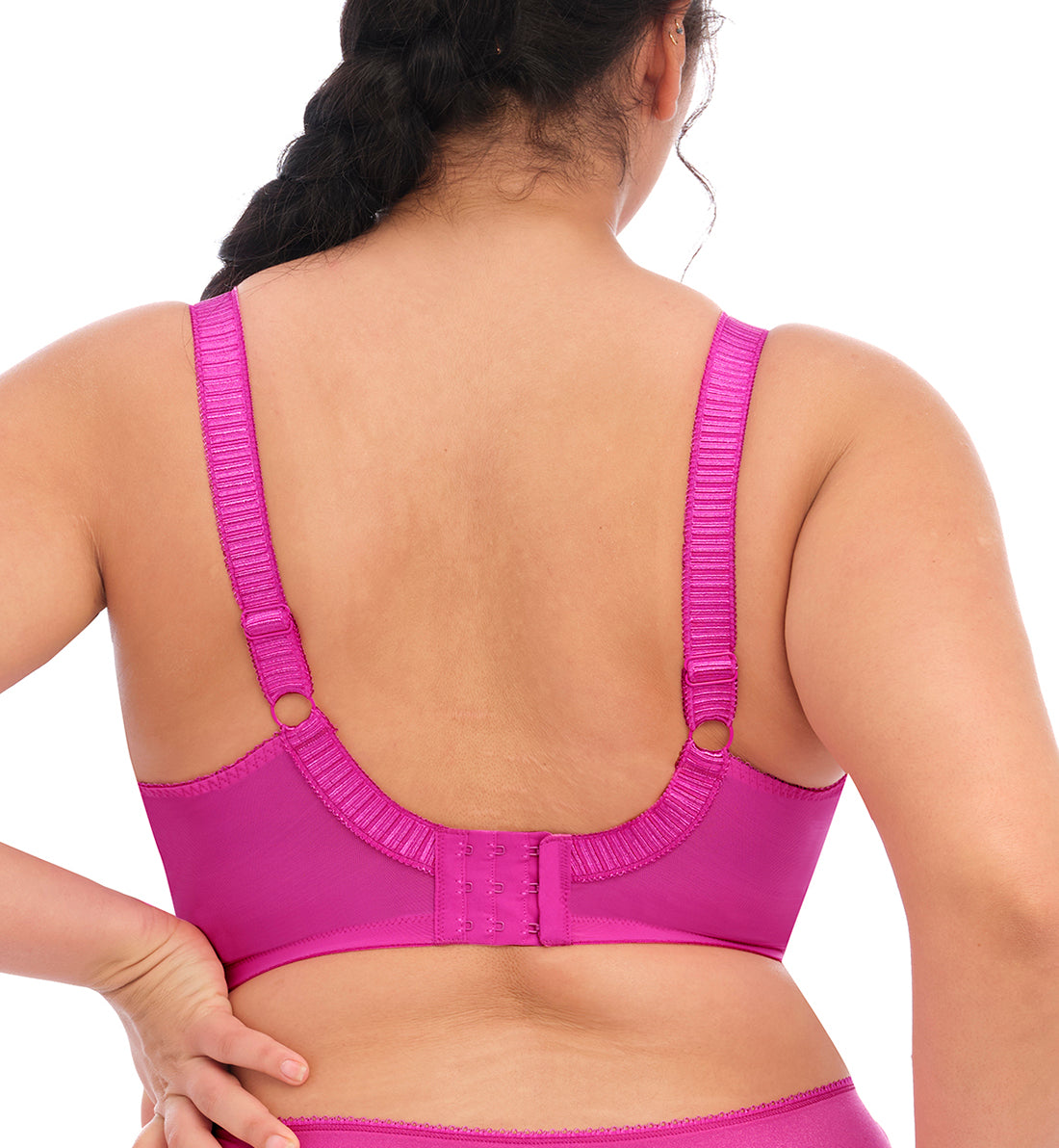 Elomi Cate Embroidered Full Cup Banded Underwire Bra (4030),34H,Camelia - Camelia,34H