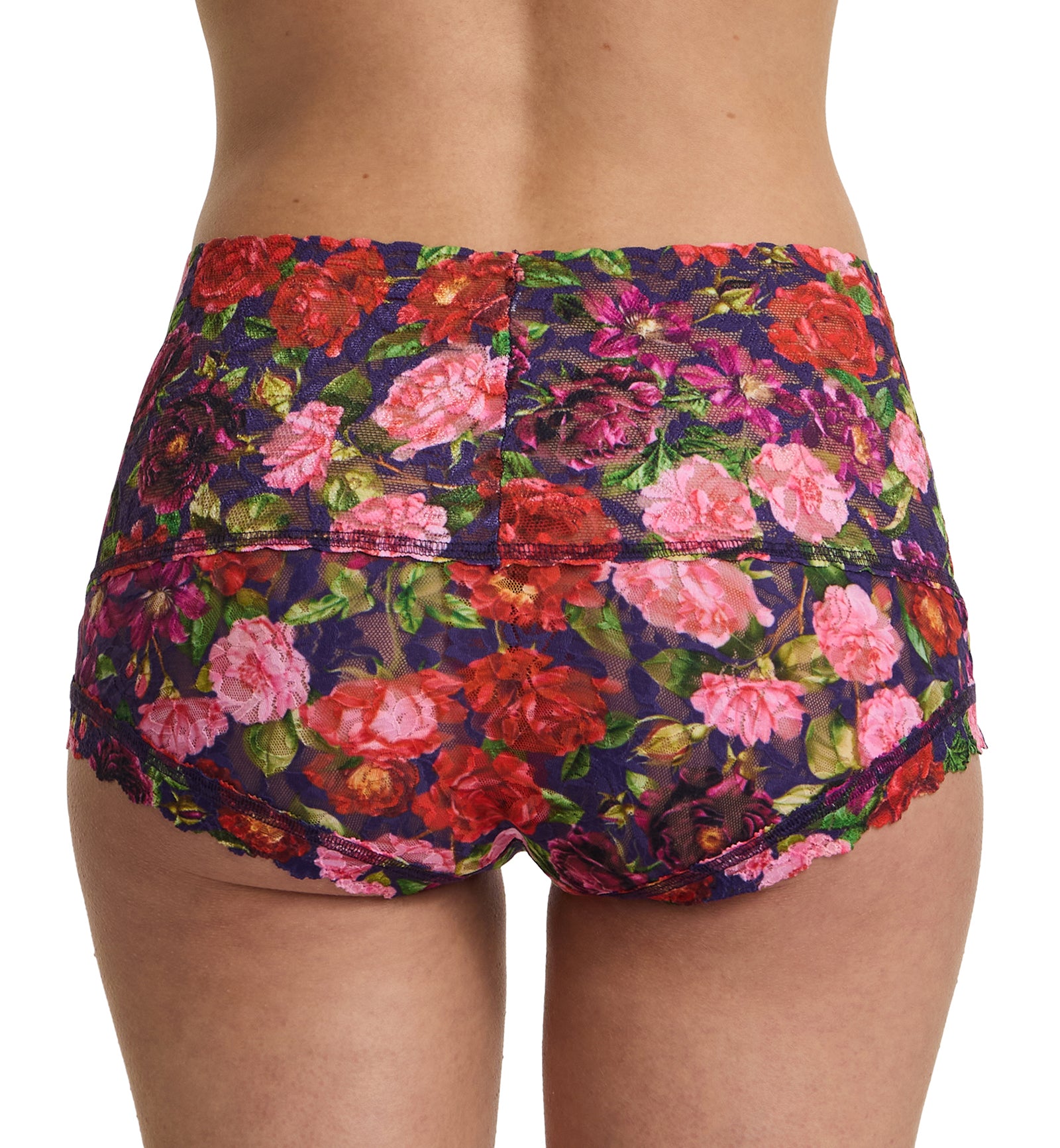 Hanky Panky Signature Lace Printed Retro Boyshort (PR9K1204),XS,Winters Tale - Winters Tale,XS