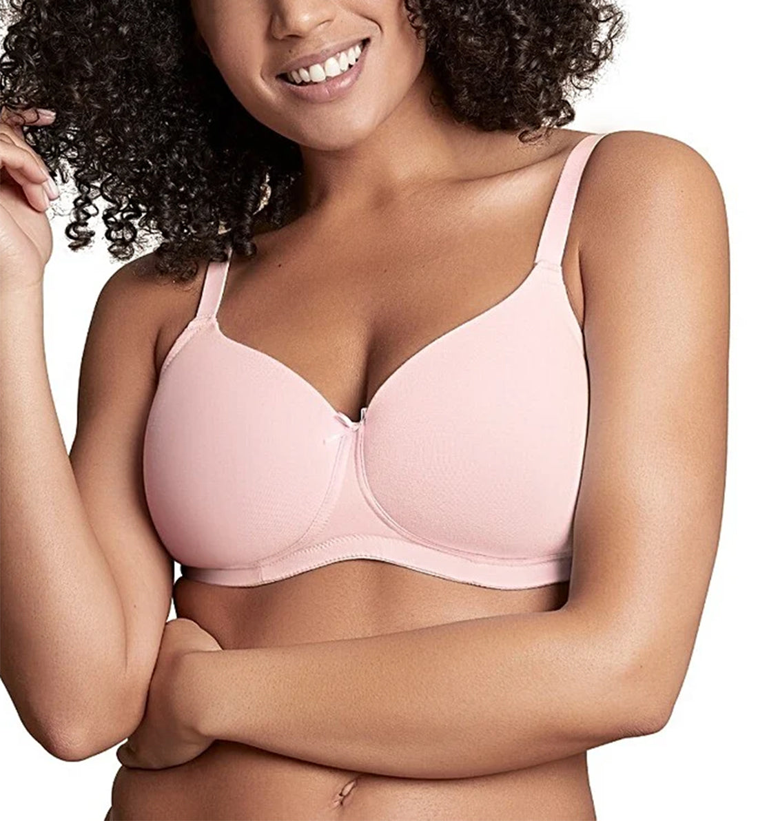 Royce Skyla Non-wire Convertible Molded T-Shirt Bra (8022),28D,Pink Rose - Pink Rose,28D
