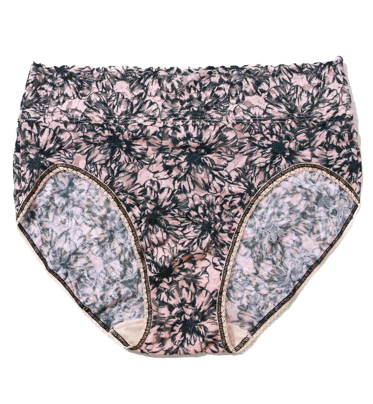 Hanky Panky Signature Lace Printed French Brief (PR461),Small,Outline - Outline,Small