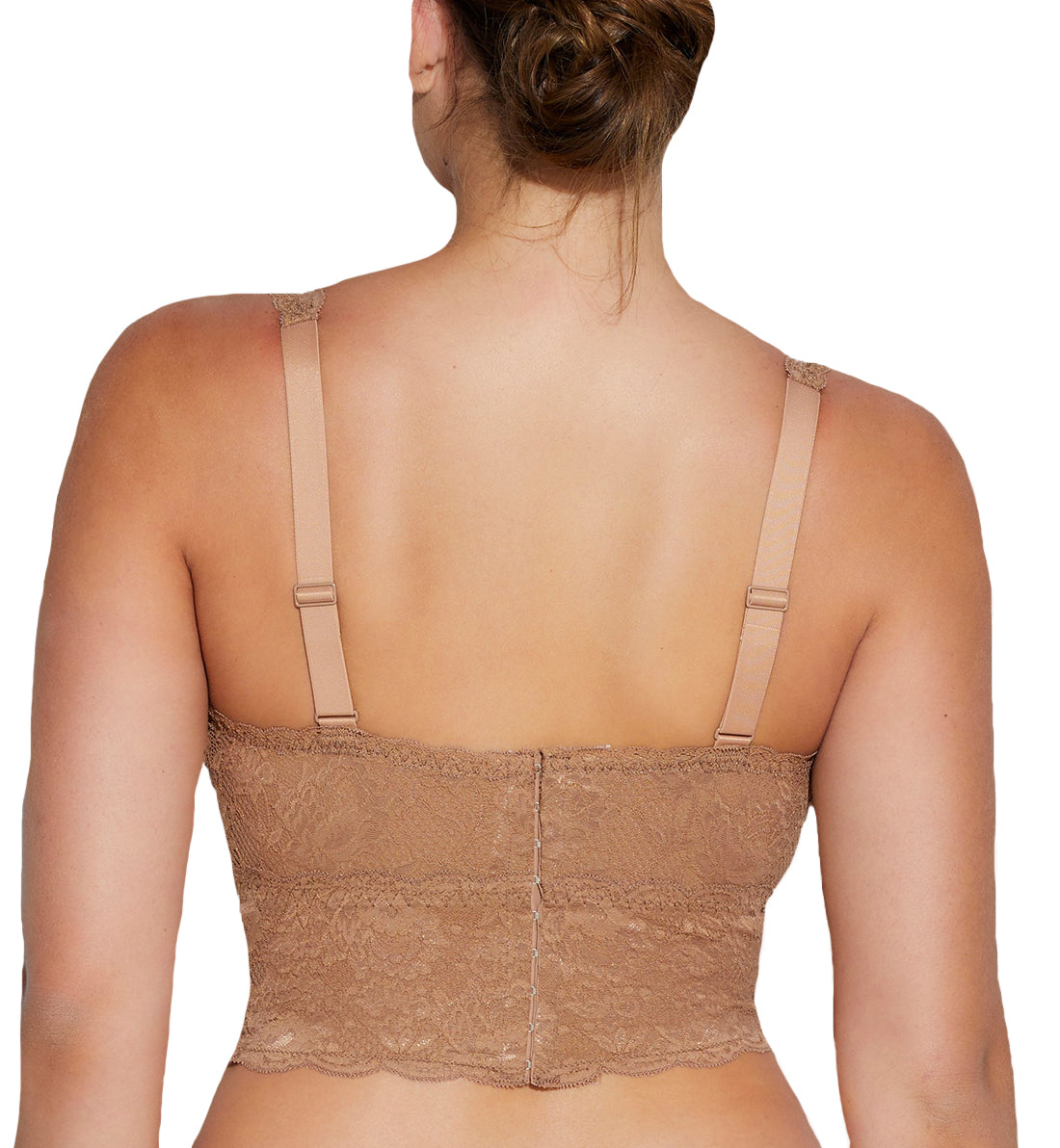 Cosabella Never Say Never CURVY Plungie Longline Bralette (NEVER1385),XS,Quattro - Quattro,XS