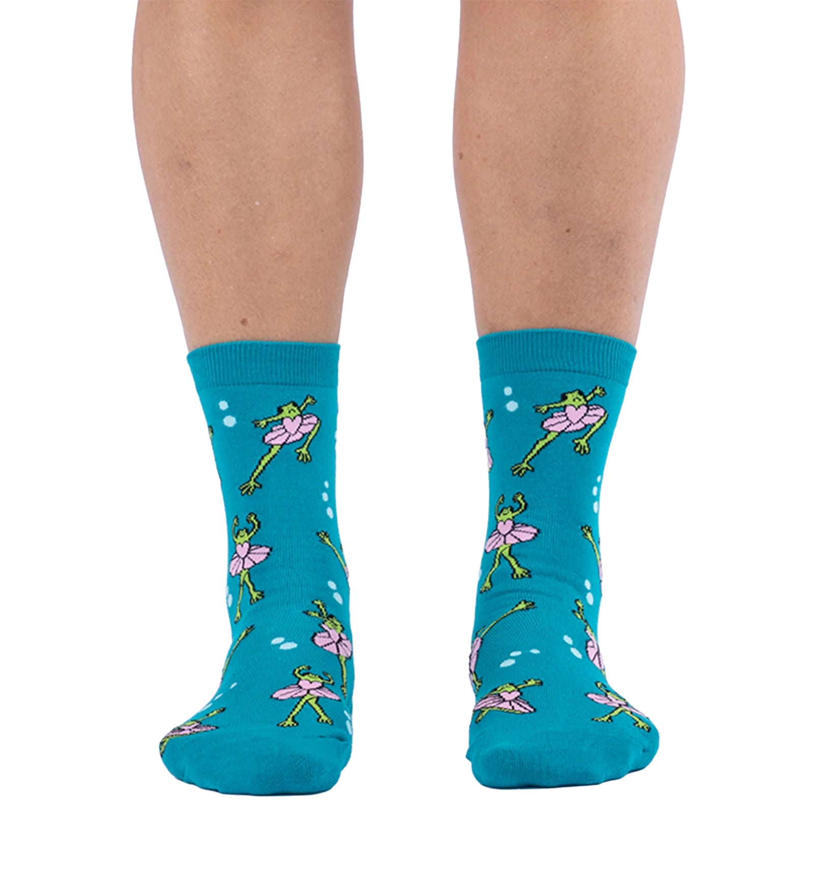 SOCK it to me Women's Crew Socks (W0544),Ballet Frogs - Ballet Frogs,One Size