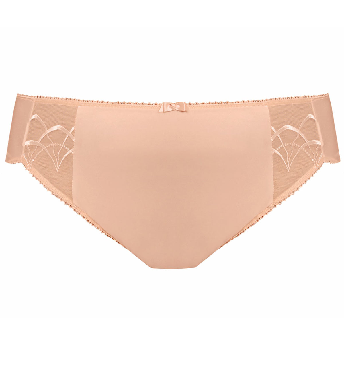 Elomi Cate Matching Embroidered Panty Brief (4035),Medium,Latte - Latte,Medium