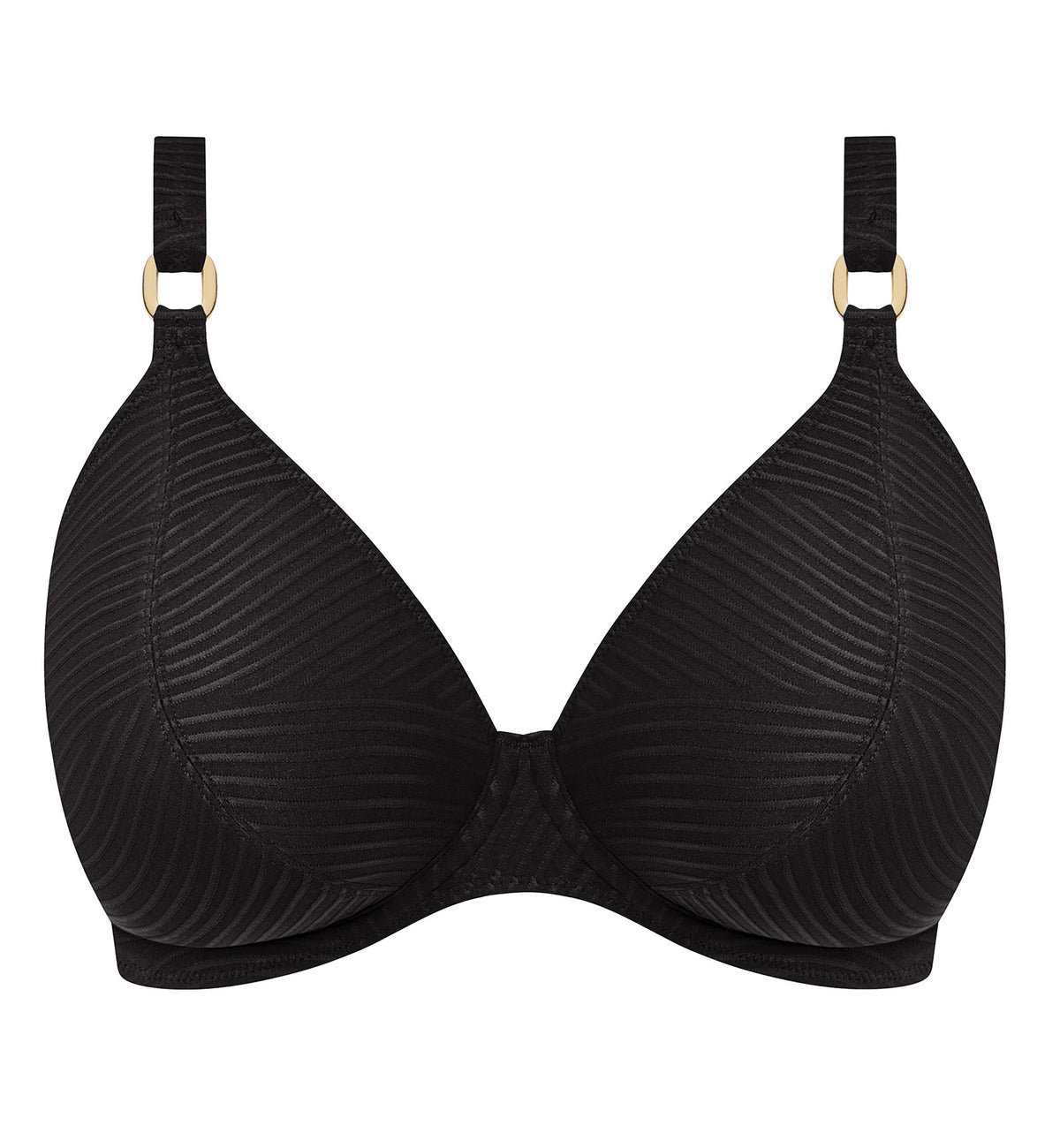 Freya Cala Cuba Underwire Plunge Bikini Top (208006),28D,Black Sands - Black Sands,28D