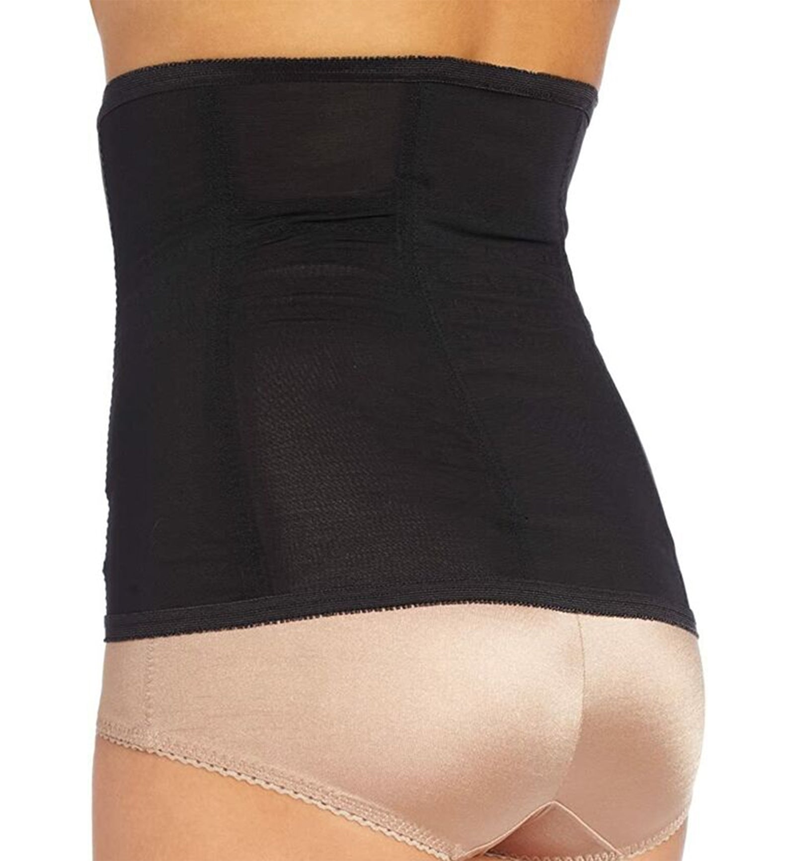 Rago Satin Panel Waist Cincher (821),XS,Black - Black,XS