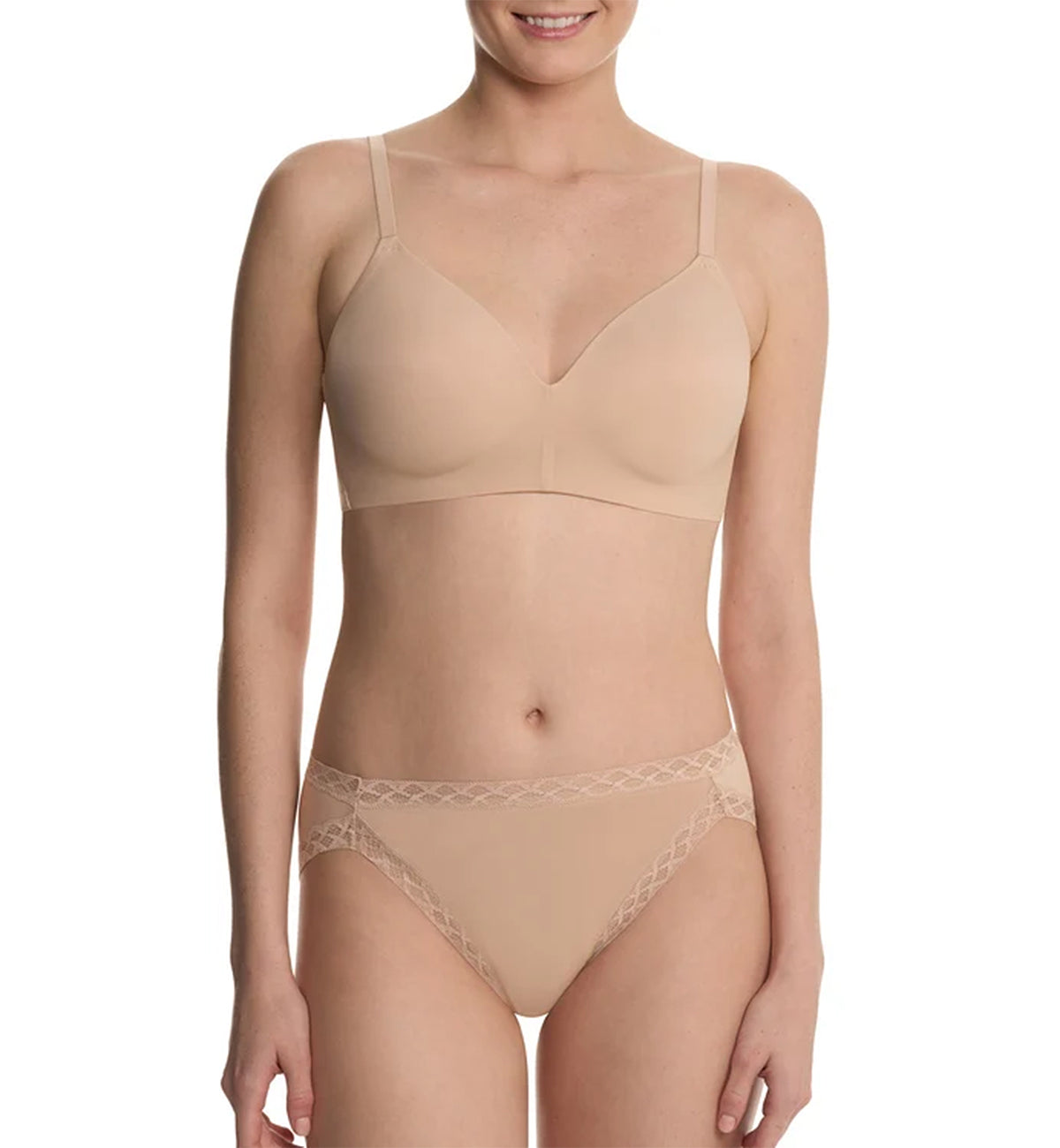 Natori Cloud Comfort Convertible Back Smoothing Wireless Bra (733338),30B,Light Mocha - Light Mocha,30B