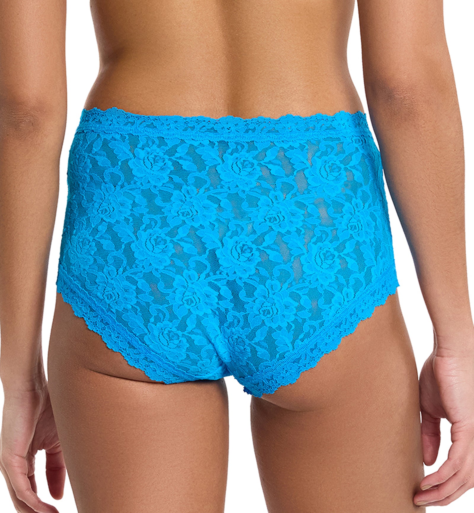 Hanky Panky Signature Lace High Rise Boyshort (481292),XS,Mediterranean Sea - Mediterranean Sea,XS