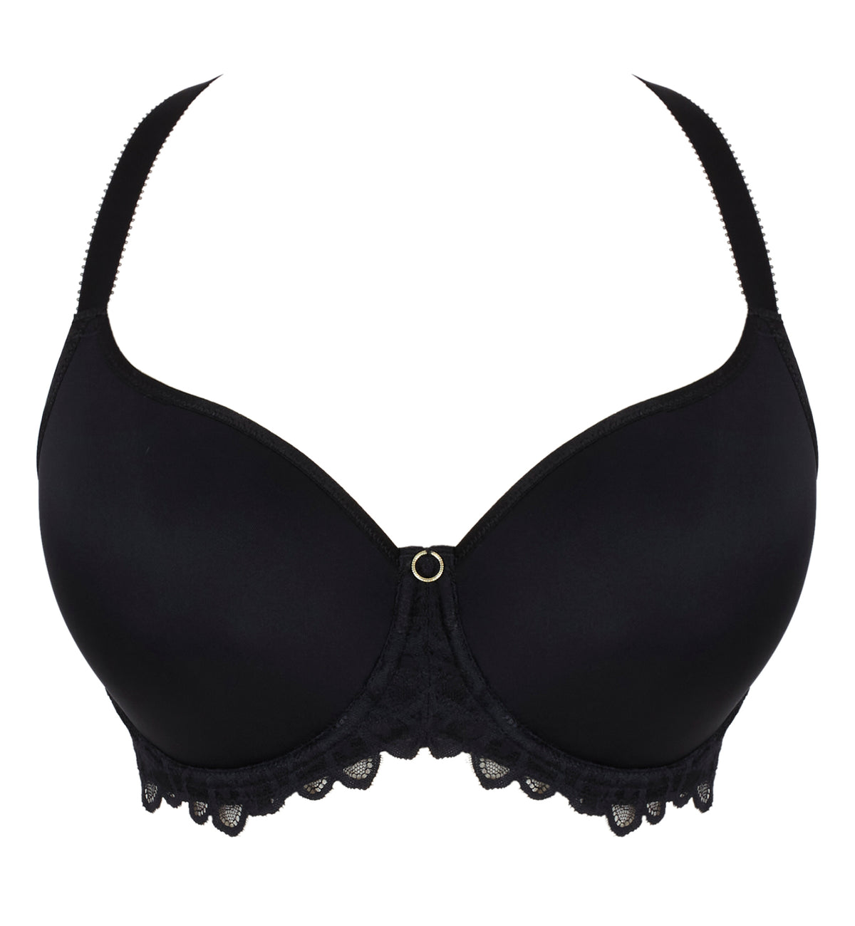 Panache Allure Molded Underwire Spacer Bra (10766),28DD,Black - Black,28DD