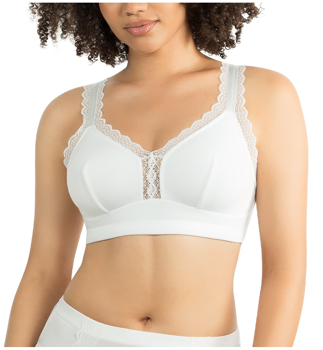 Parfait Dalis Soft Modal Bralette with J-Hook (5641),30D,Pearl White - Pearl White,30D
