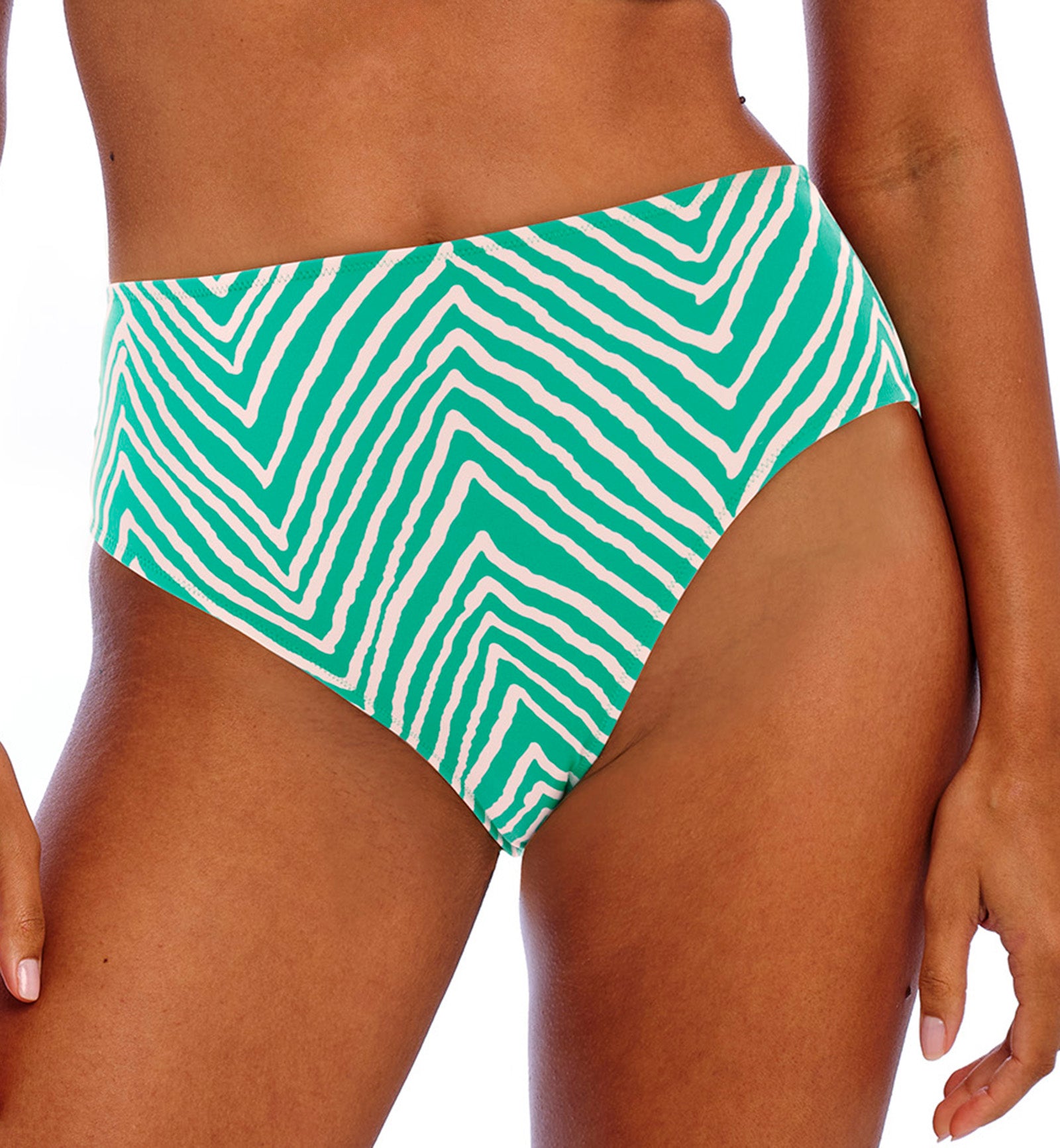 Freya Fiji Falls High Waist Bikini Brief (206878),XS,Marine - Marine,XS