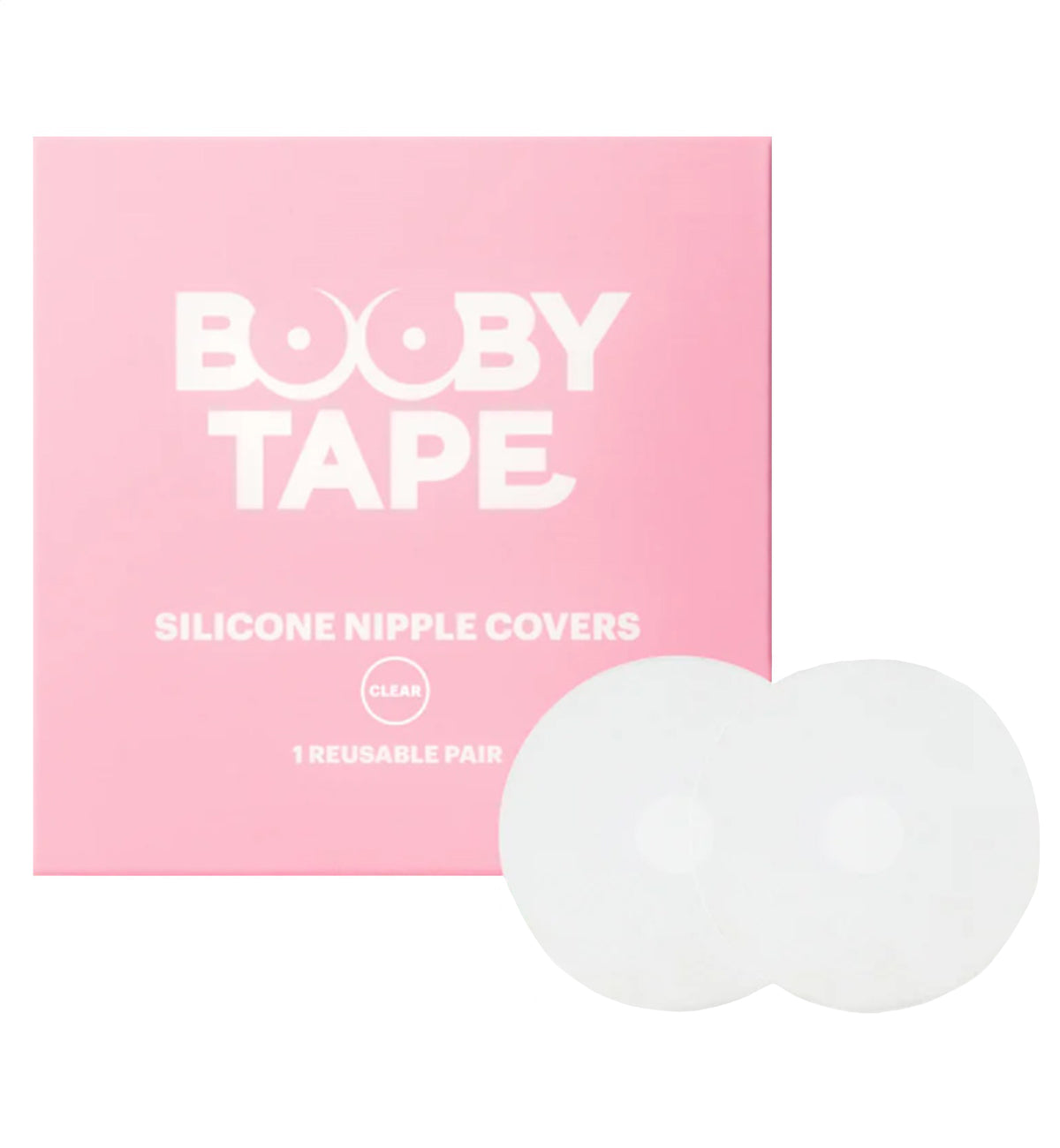 Booby Tape Silicone Nipple Covers (1 Pair),Clear