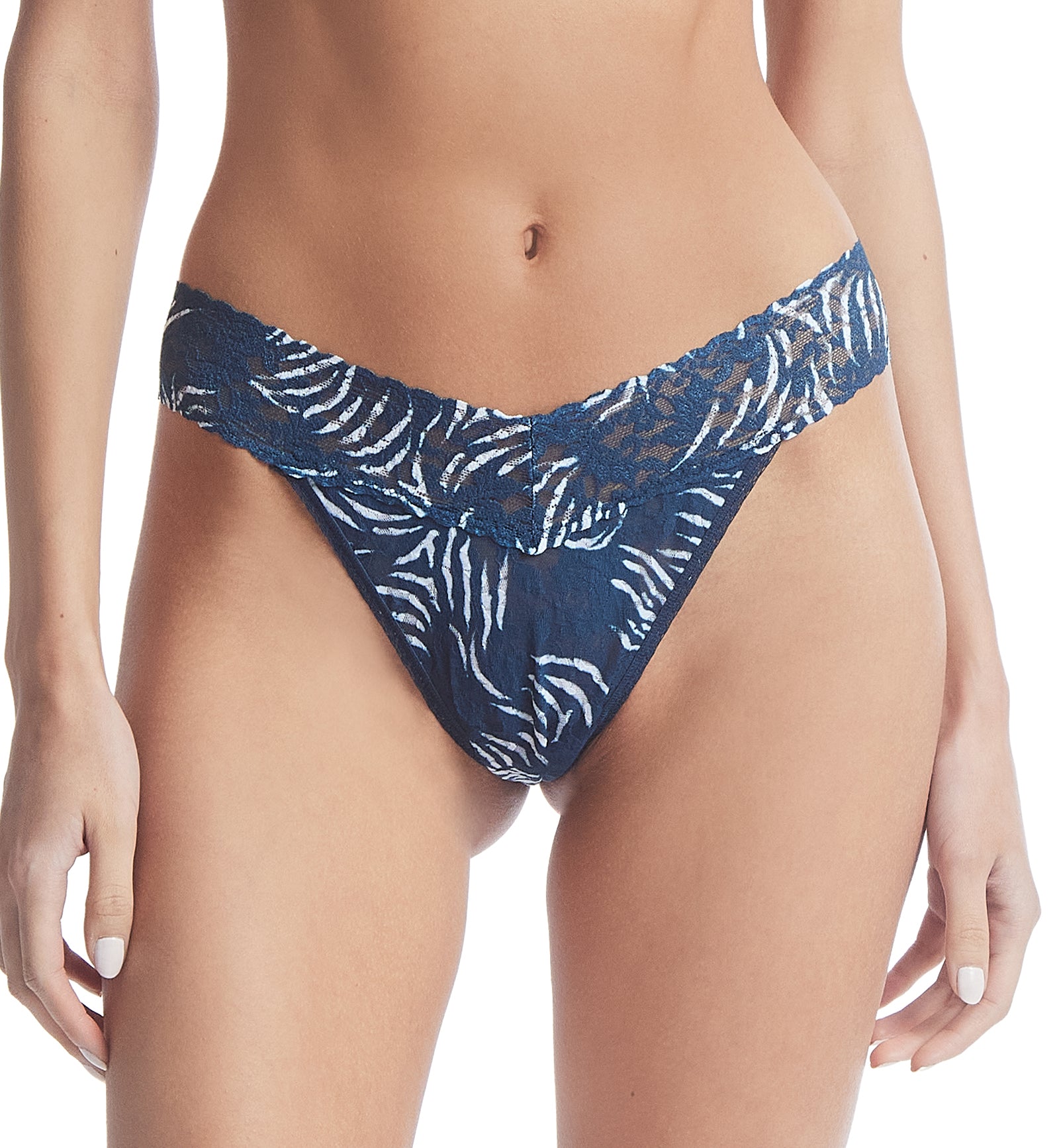 Hanky Panky Signature Lace Printed Original Rise Thong (PR4811P),Runaway - Runaway,One Size