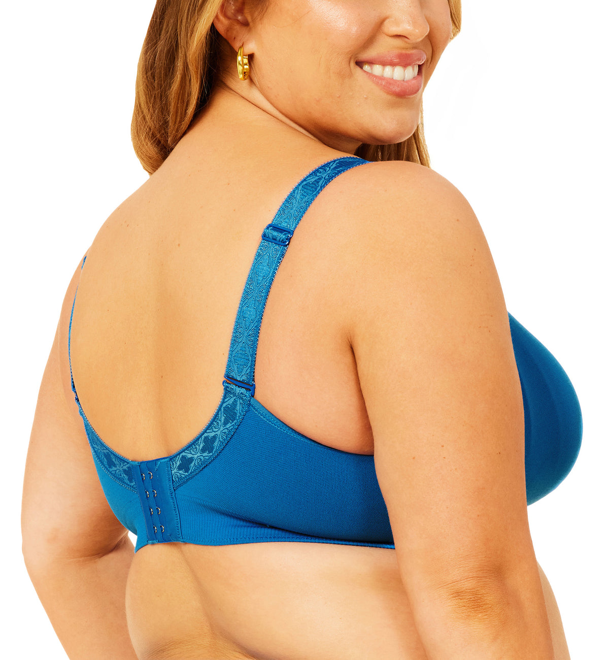 Sugar Candy by Cake Seamless Basic Everyday Softcup Bra (28-8005),XS,Cobalt Blue - Cobalt Blue,XS