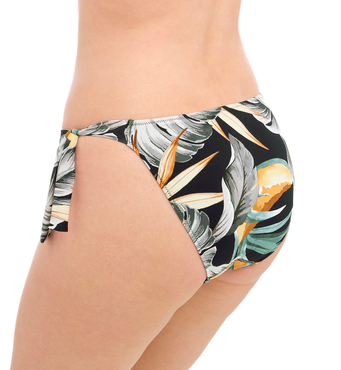 Fantasie Bamboo Grove Tie Side Swim Brief (501675),XS,Jet - Jet,XS