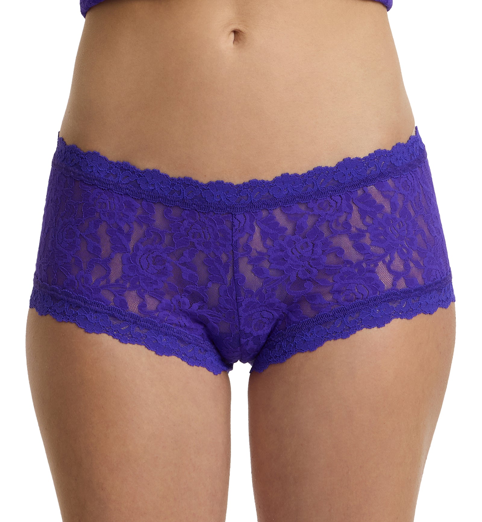 Hanky Panky Signature Lace Boyshort (4812P),XS,Verbena - Verbena,XS