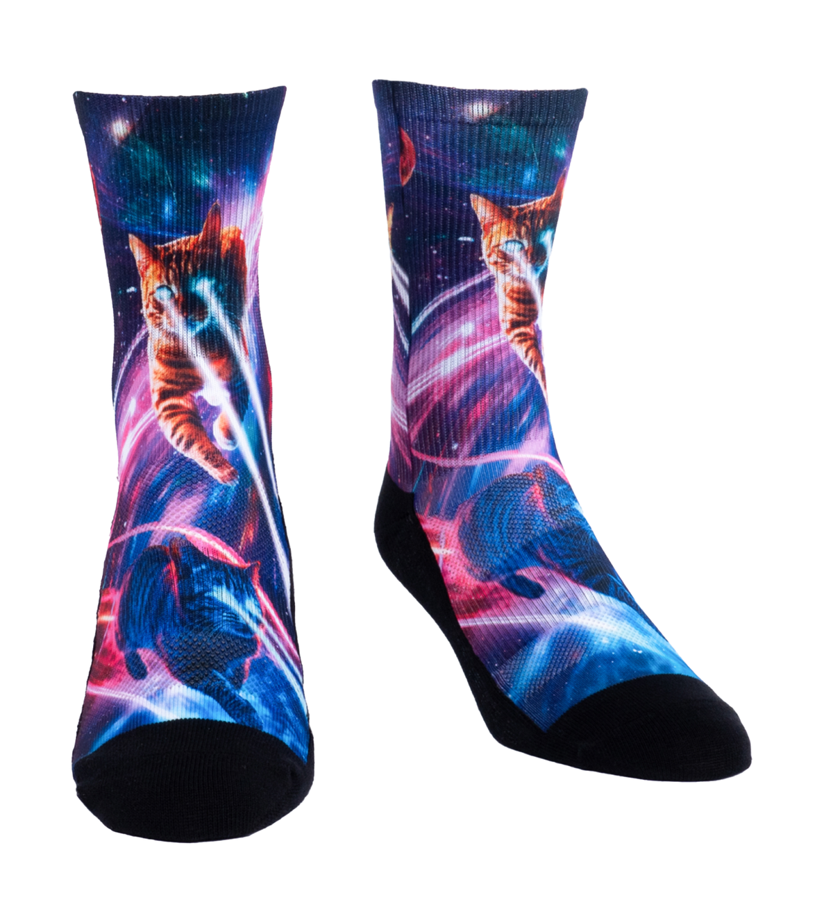SOCK it to me Athletic Printed Performance Crew Socks (AP0001),Laser Cats - Laser Cats,One Size