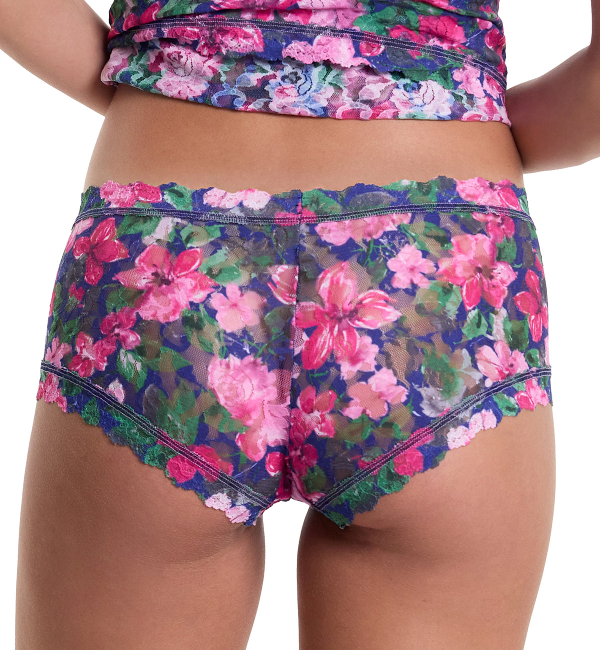 Hanky Panky Signature Lace Printed Boyshort (PR4812P),XS,Tis The Season - Tis The Season,XS