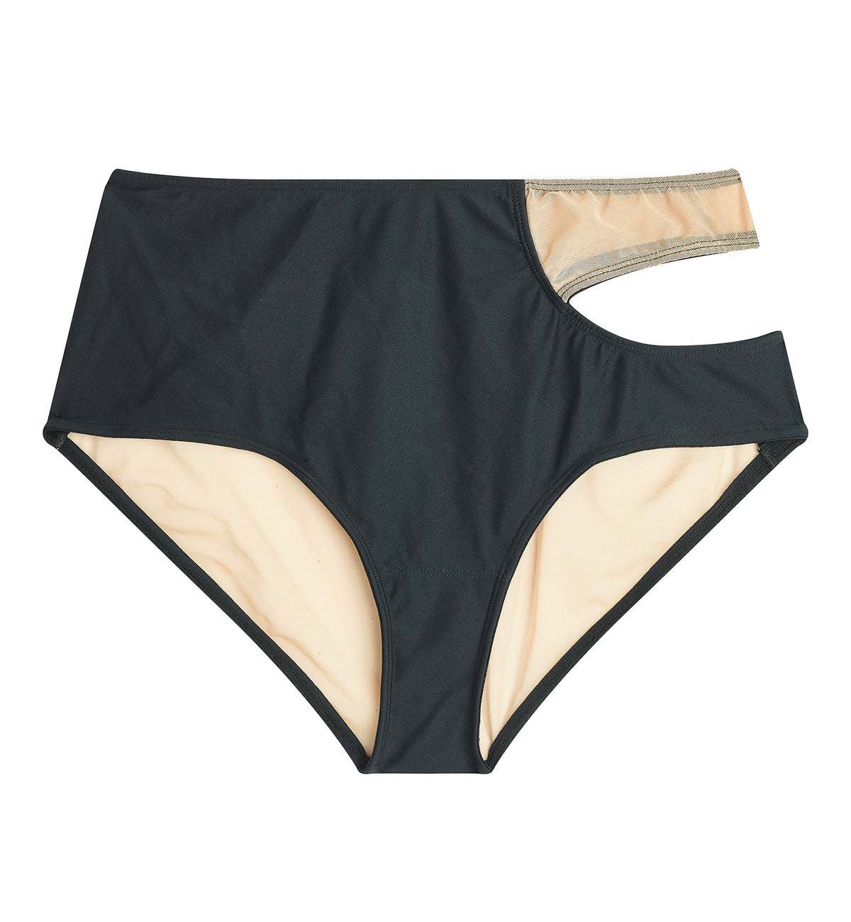 Hanky Panky X Prabal Gurung Cut-Out High Cut Brief (7C2466),XS,Nude/Black - Nude/Black,XS