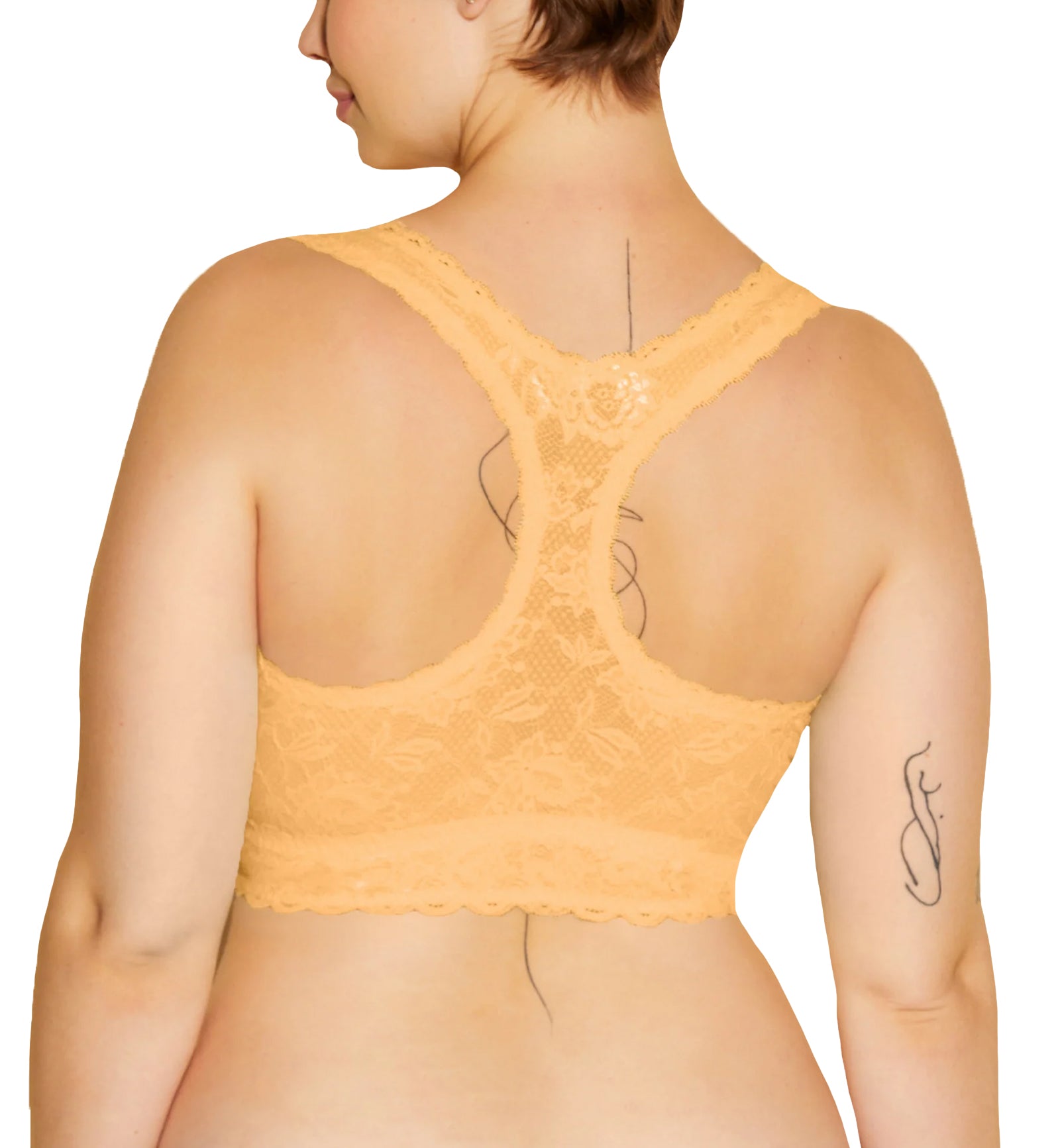 Cosabella NSN SUPER CURVY Racie Racerback Bralette (NEVER1365),XS,Taaja Mango - Taaja Mango,XS