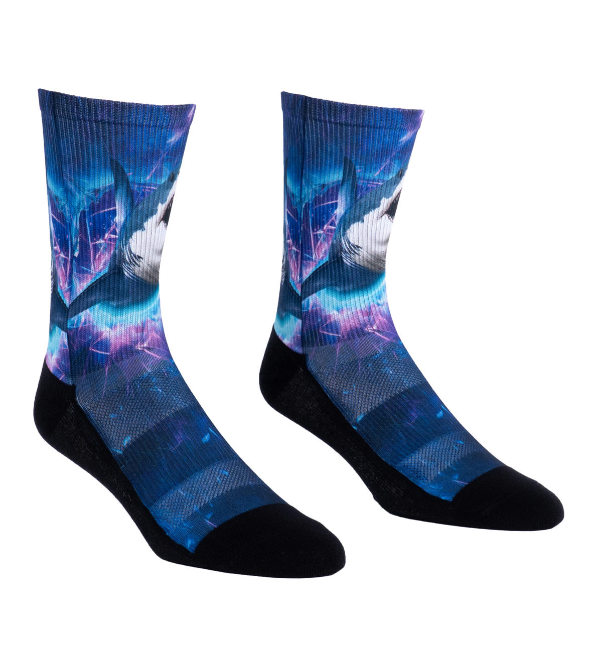 SOCK it to me Athletic Printed Performance Crew Socks (AP0014),In Case of Emergency Break Glass - In Case of Emergency Break Glass,One Size