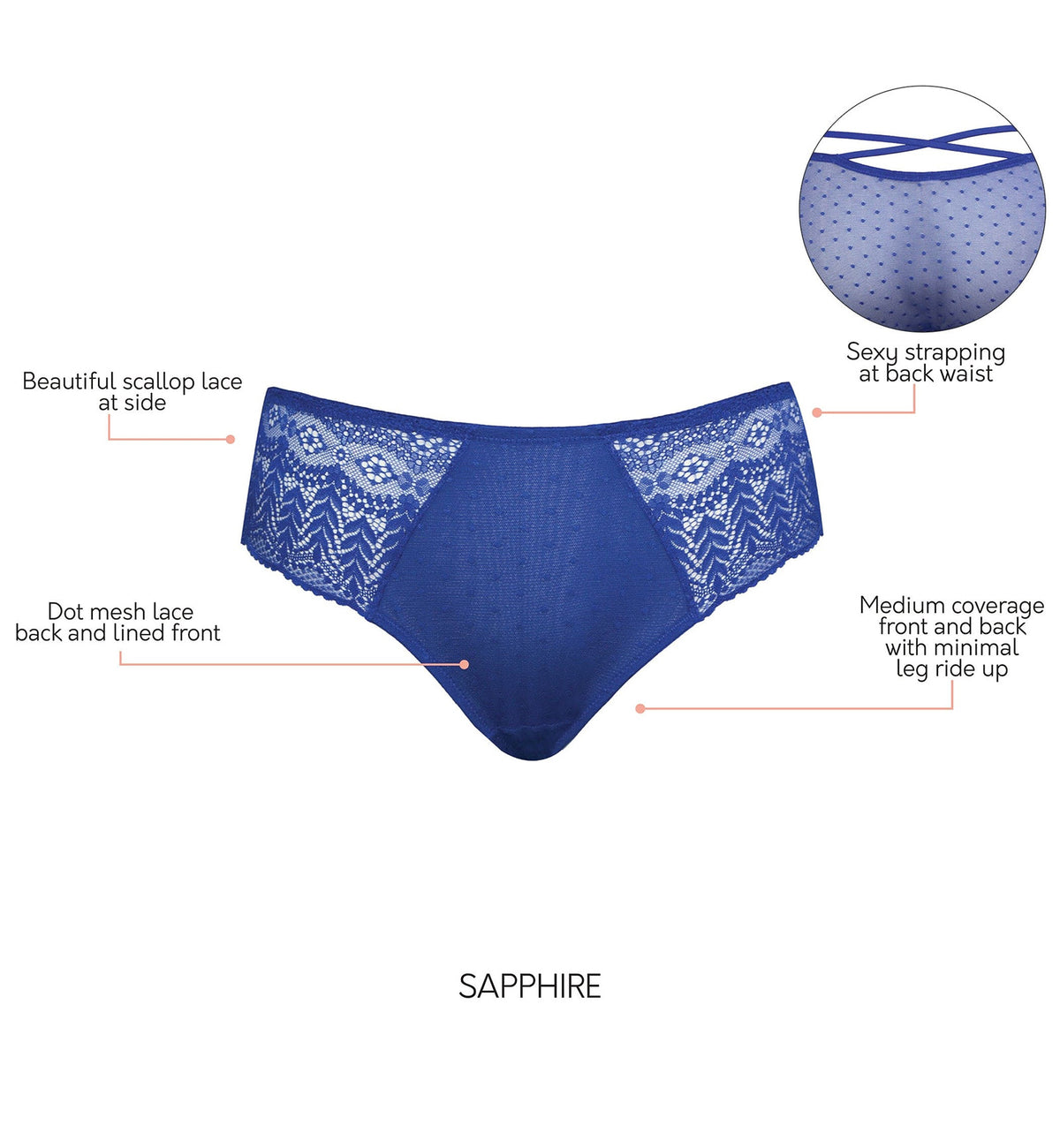 Parfait Mia Hipster Panty (P5955),2XL,Sapphire - Sapphire,2XL