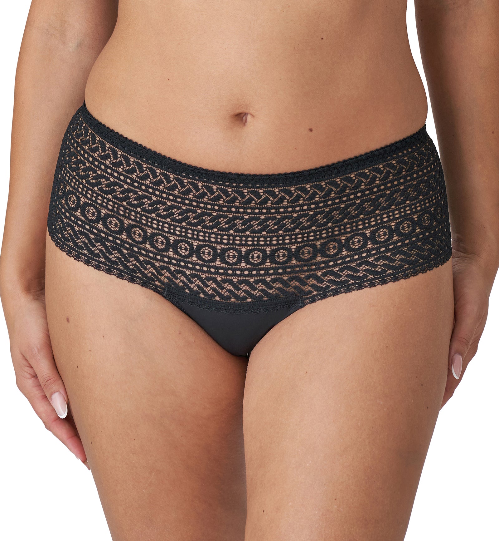 PrimaDonna Montara Matching Luxury Thong (0663381),Small,Black - Black,Small