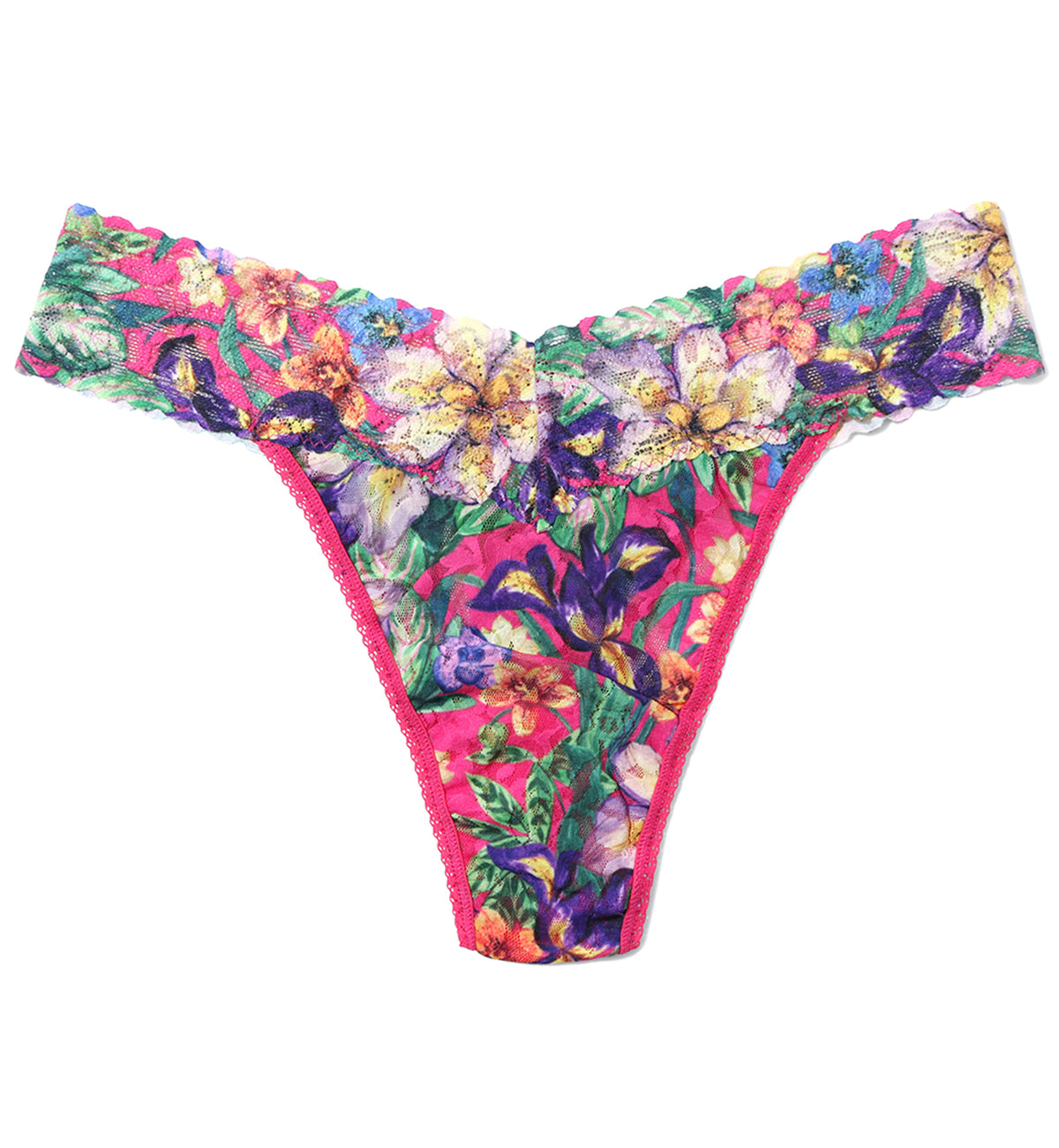 Hanky Panky Signature Lace Printed Original Rise Thong (PR4811P),Radiant - Radiant,One Size