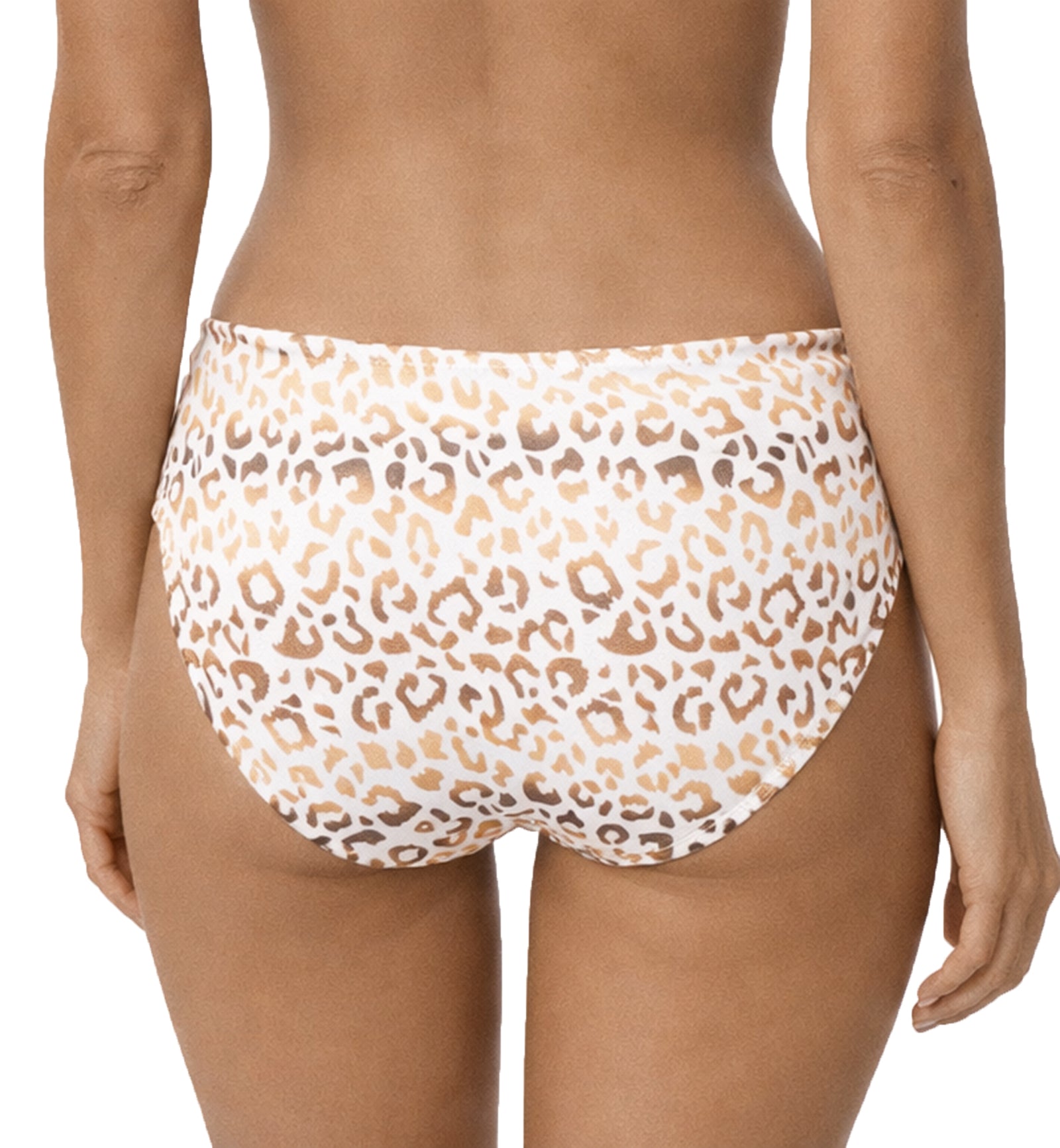 Comexim Amber Full Bikini Brief (CMAMBERFBB),Small,White/Gold - White/Gold,Small