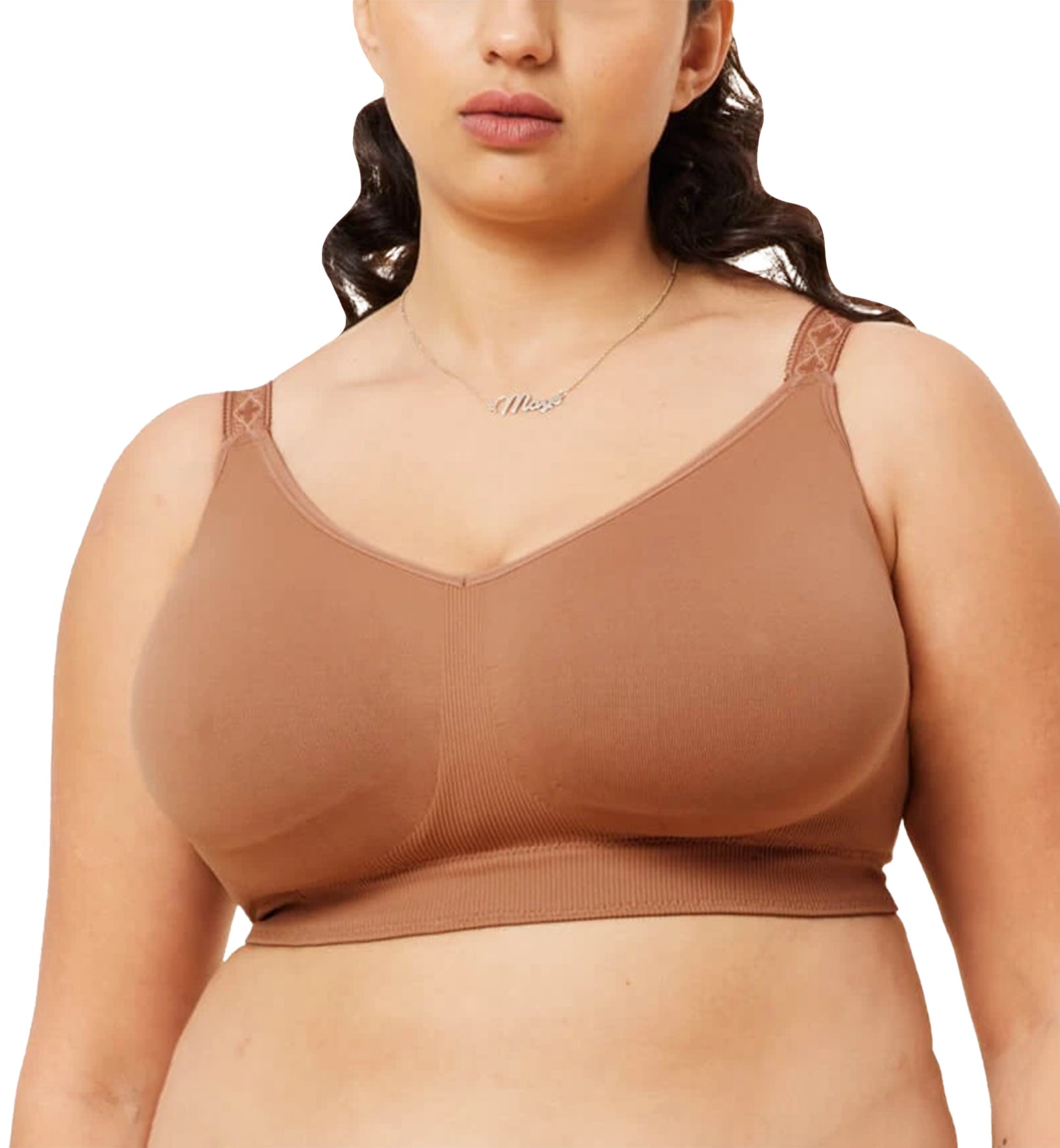 Sugar Candy by Cake Seamless Basic Everyday Softcup Bra (28-8005),XS,Clay - Clay,XS