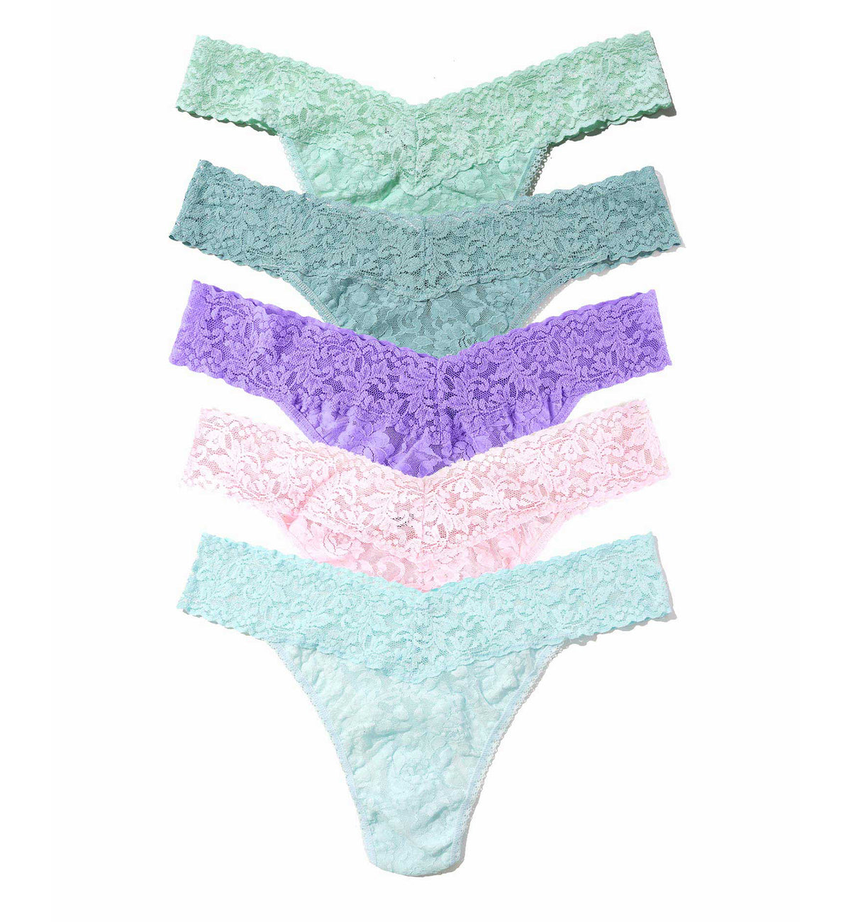 Hanky Panky 5-PACK Signature Lace Original Rise Thong (48115PK),CPHD - CPHD,One Size